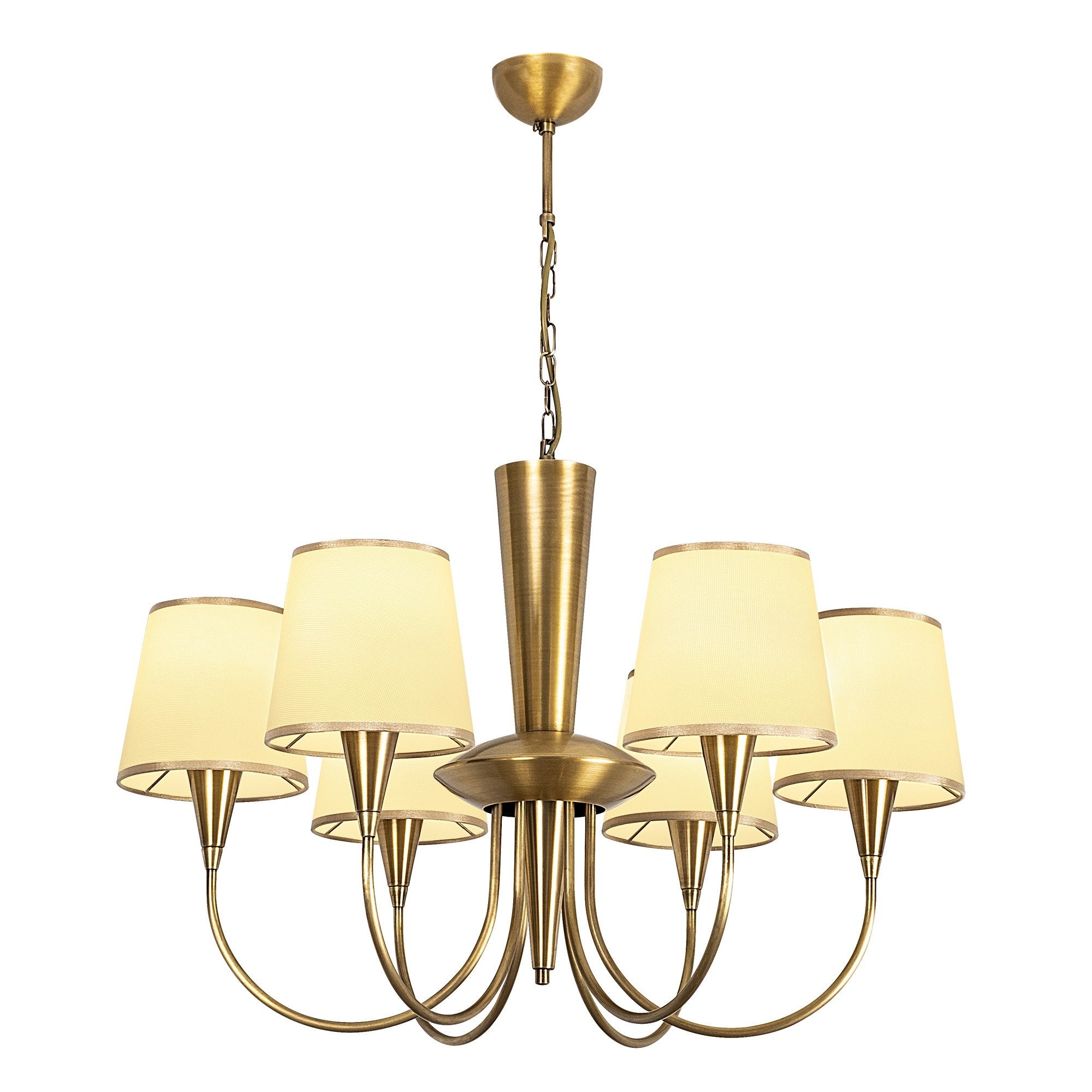 Candeeiro de Teto de metal antigo – 75 cm de diâmetro – 85 cm de altura