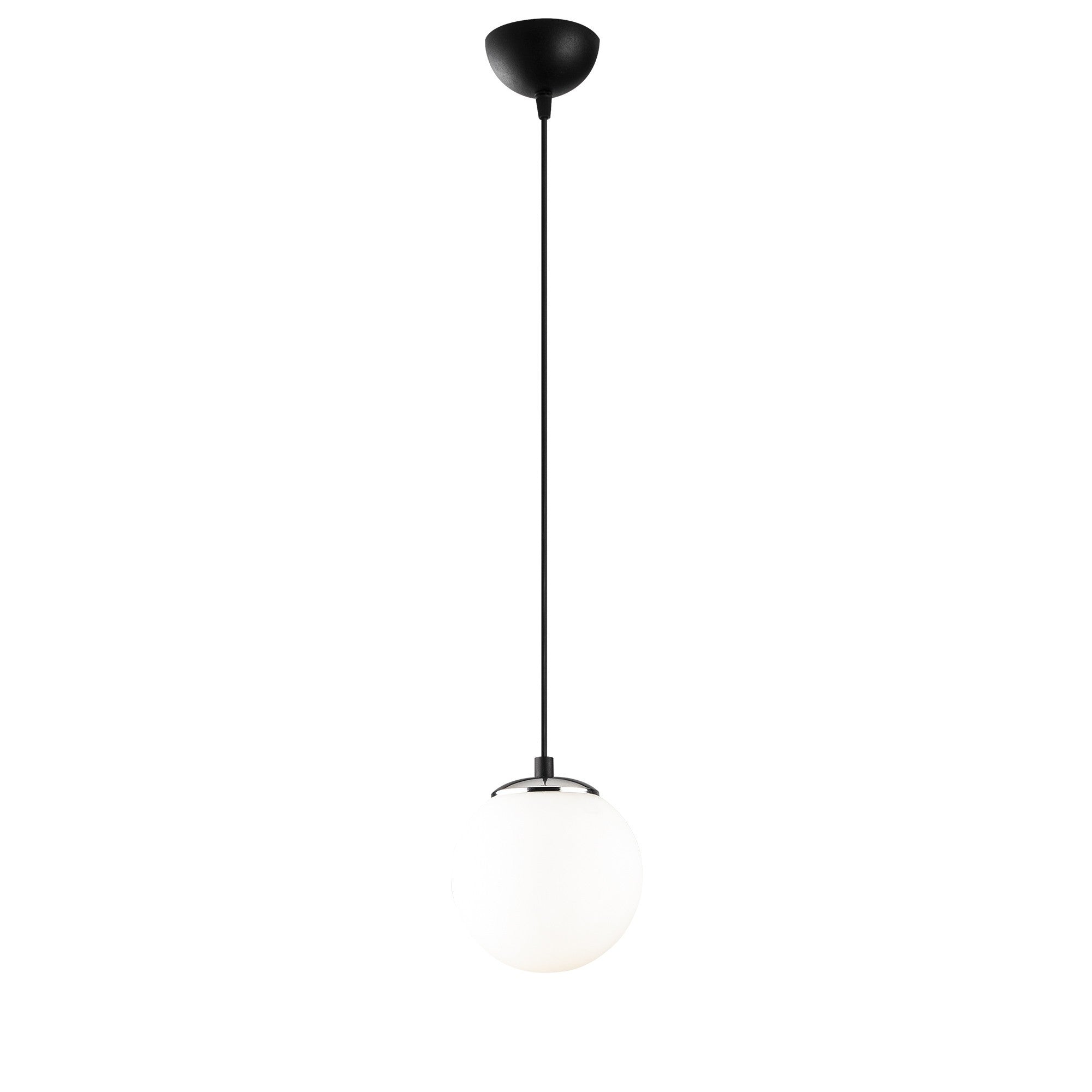 Candeeiro de Teto Industrial Moderno – 15 cm de Diâmetro – Preto e Branco – Ferro