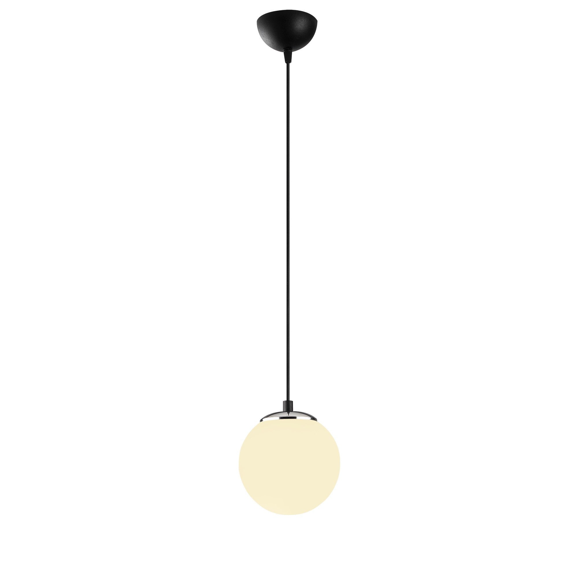 Candeeiro de Teto Industrial Moderno – 15 cm de Diâmetro – Preto e Branco – Ferro