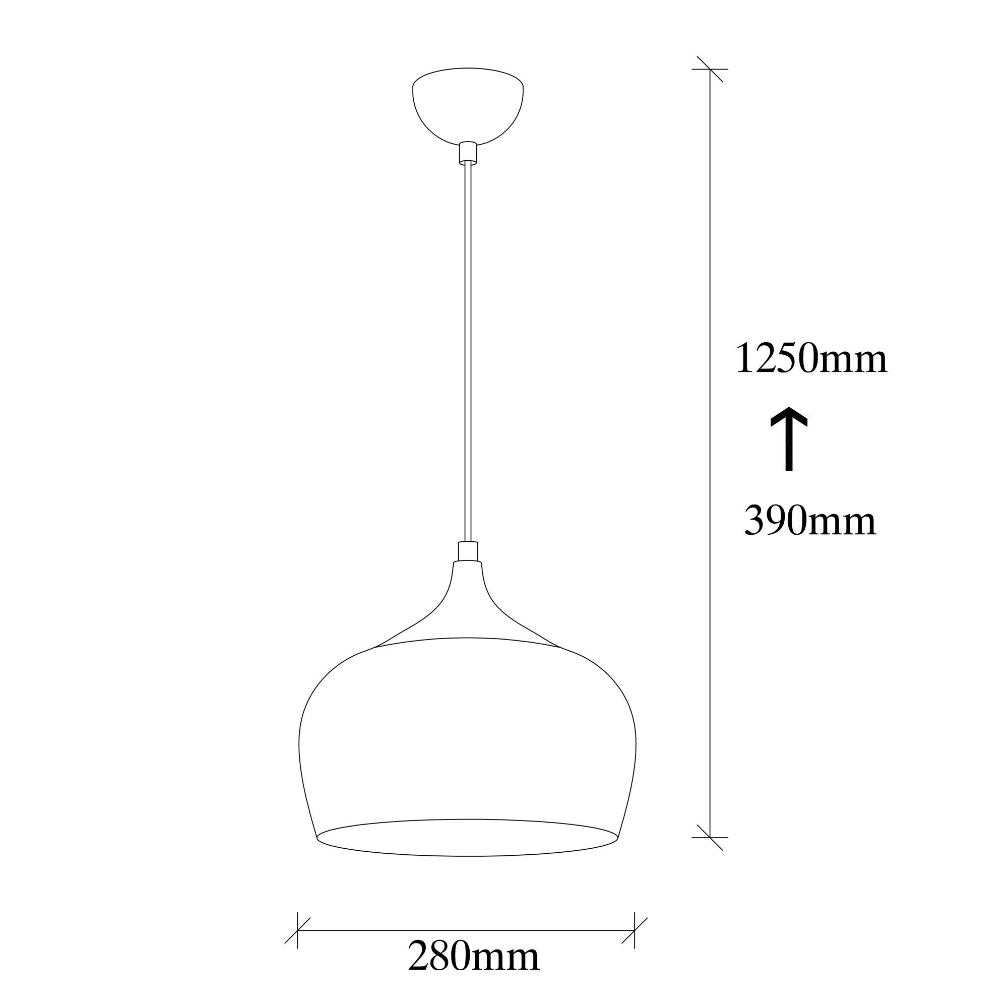 Candeeiro de Teto – 28 cm de Diâmetro – Cobre e Dourado – Metal