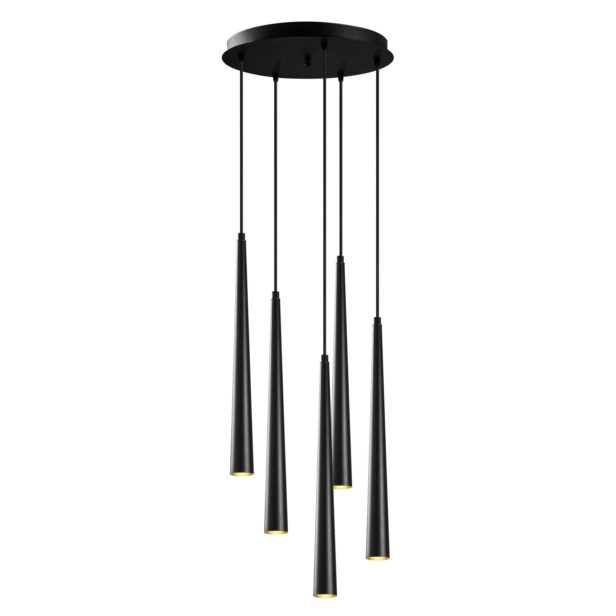 Candeeiro de Teto – 43 cm de diâmetro – Preto – Ferro