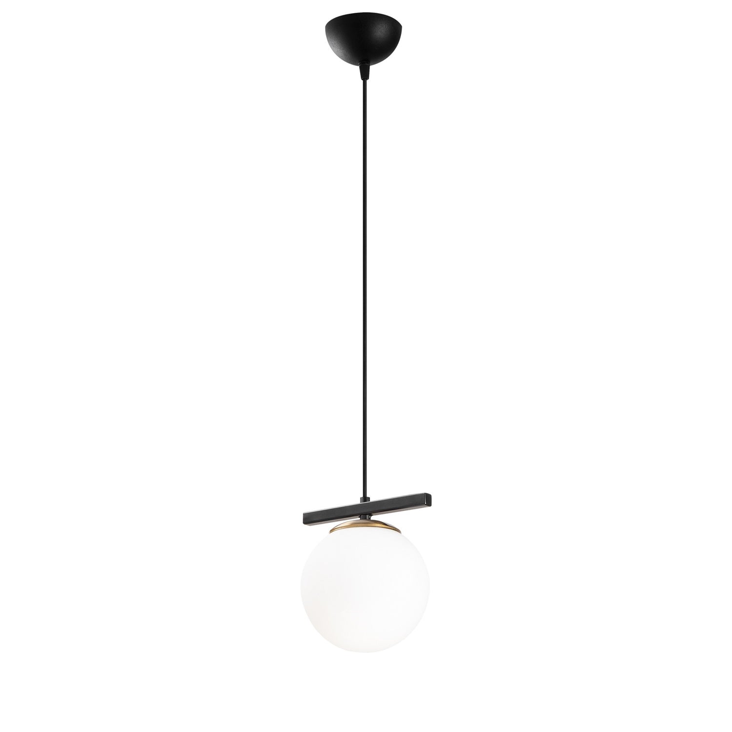 Candeeiro de Teto Industrial Moderno – 124 cm – Preto e Branco – Metal