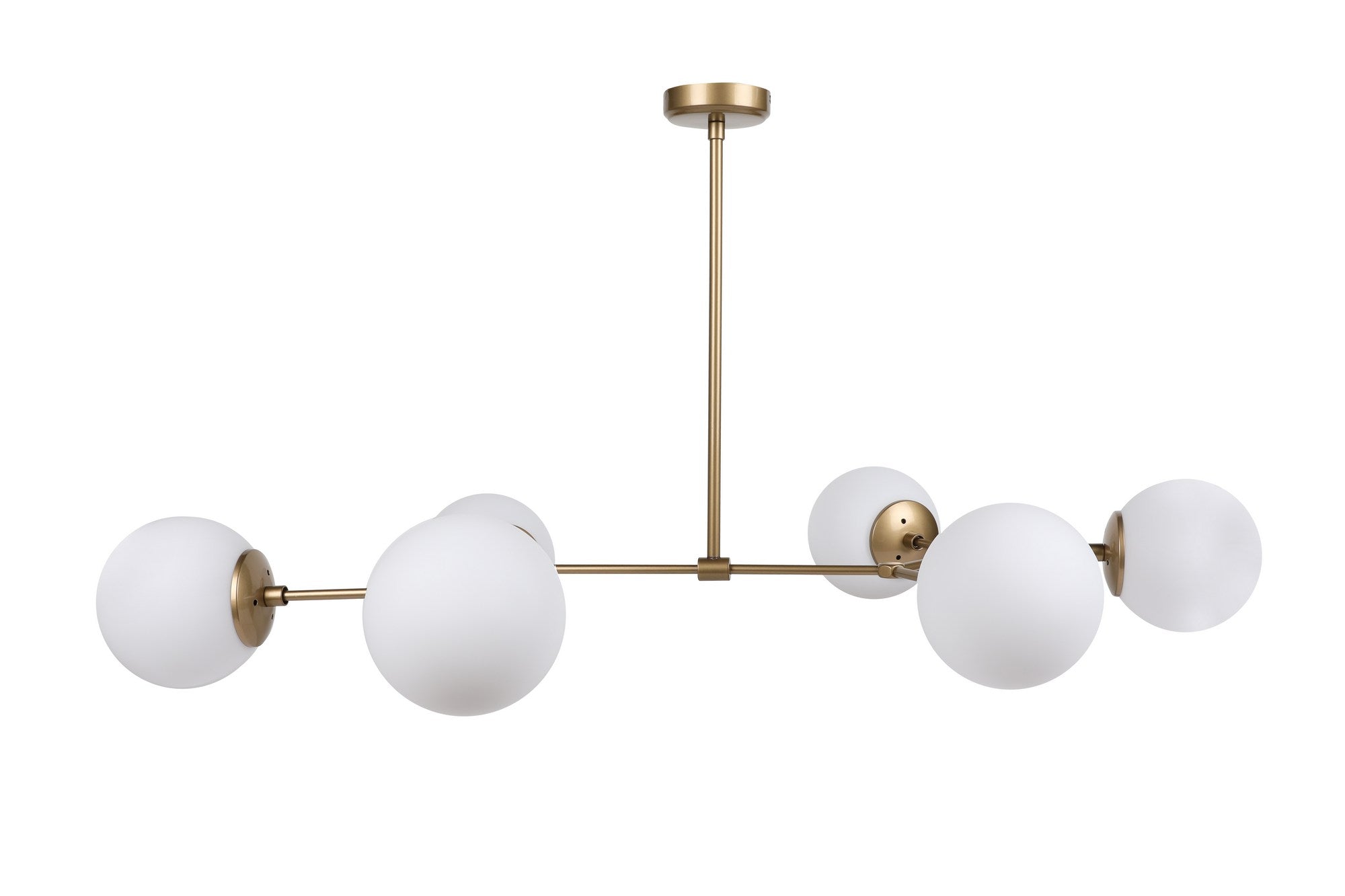 Candeeiro de Teto Escandinavo – 100 x 58 cm – Amarelo e Branco – Metal