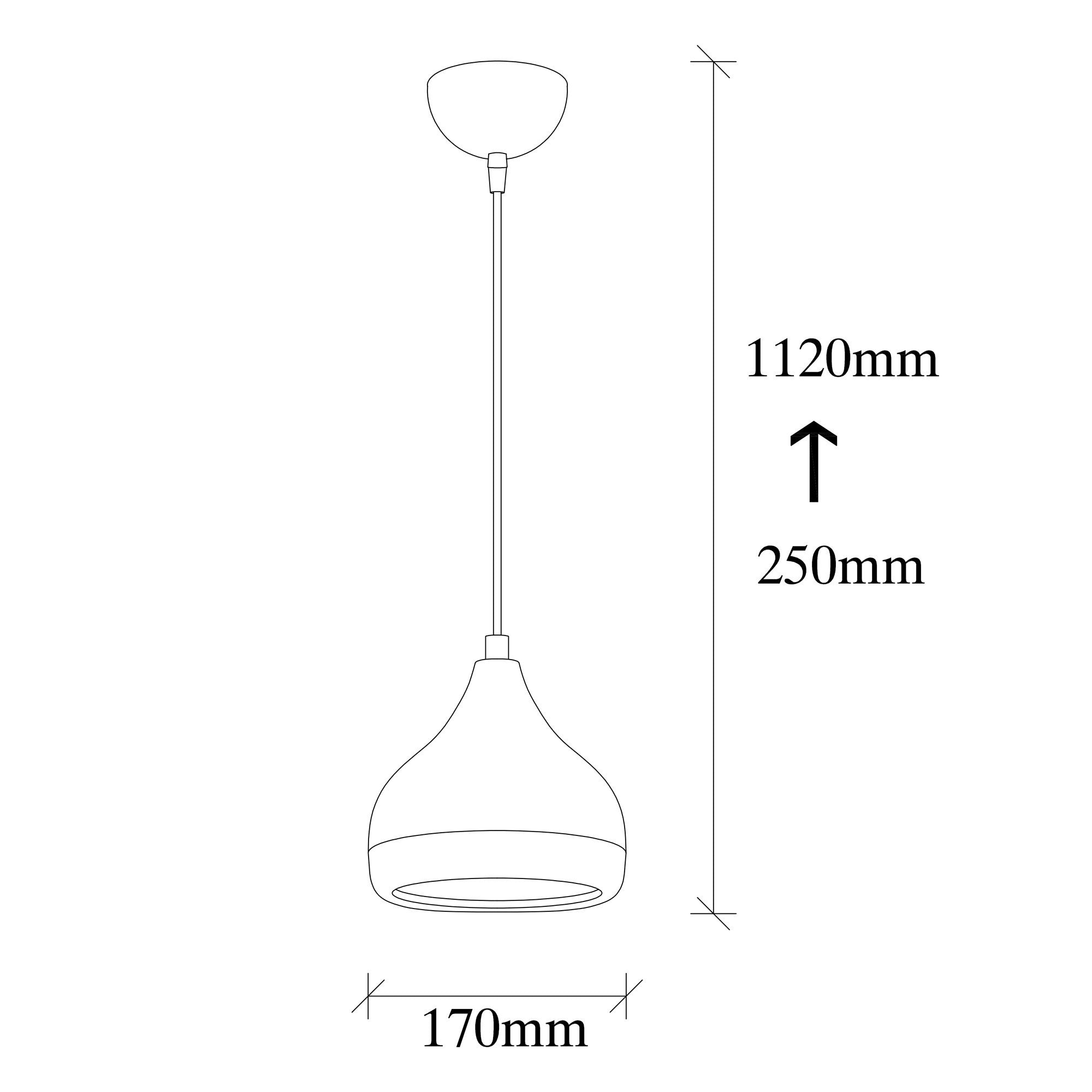 Candeeiro de Teto – 17 cm de diâmetro – Branco, vermelho e dourado – Metal
