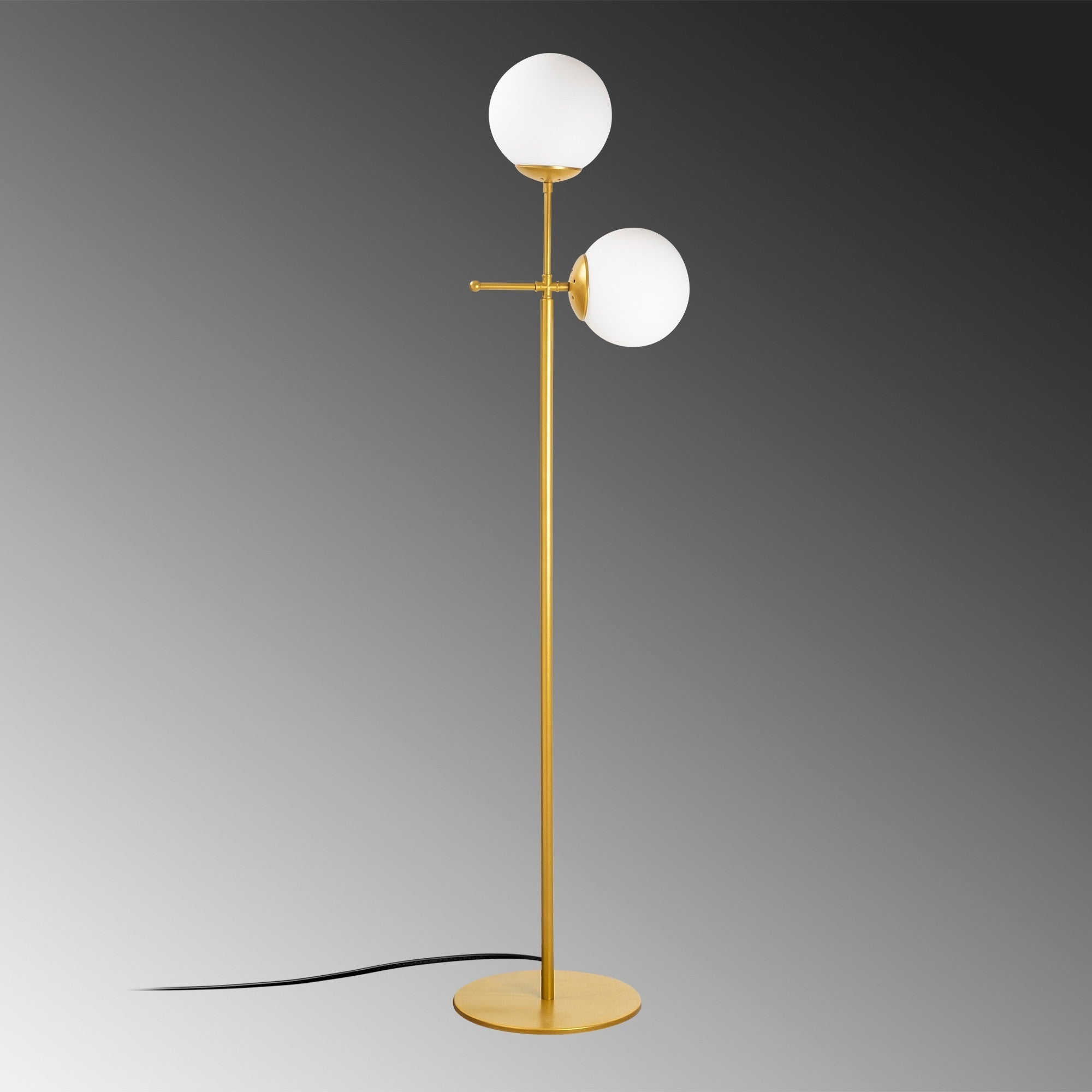Candeeiro de Pé – 174 cm de Altura – Dourado – Metal