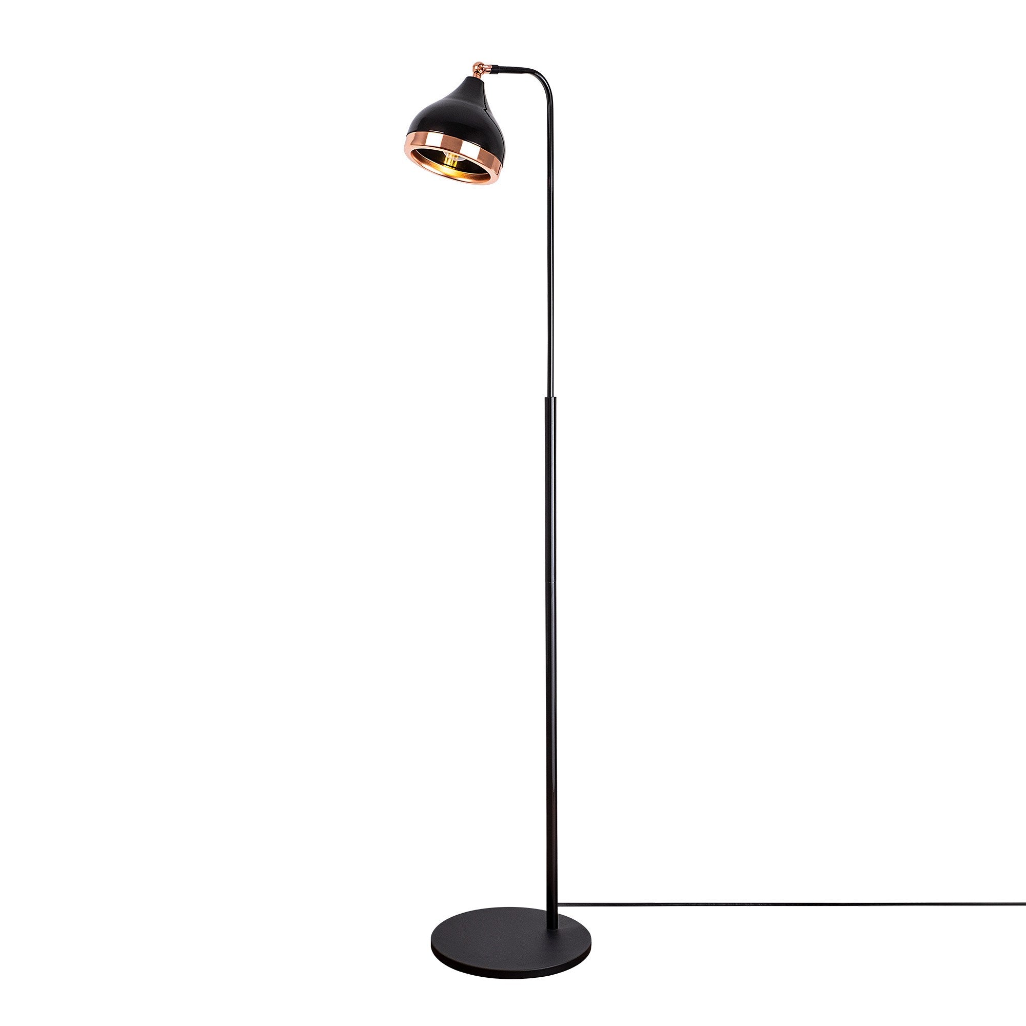 Candeeiro de Pé – 150 cm altura – Preto e Cobre – Metal