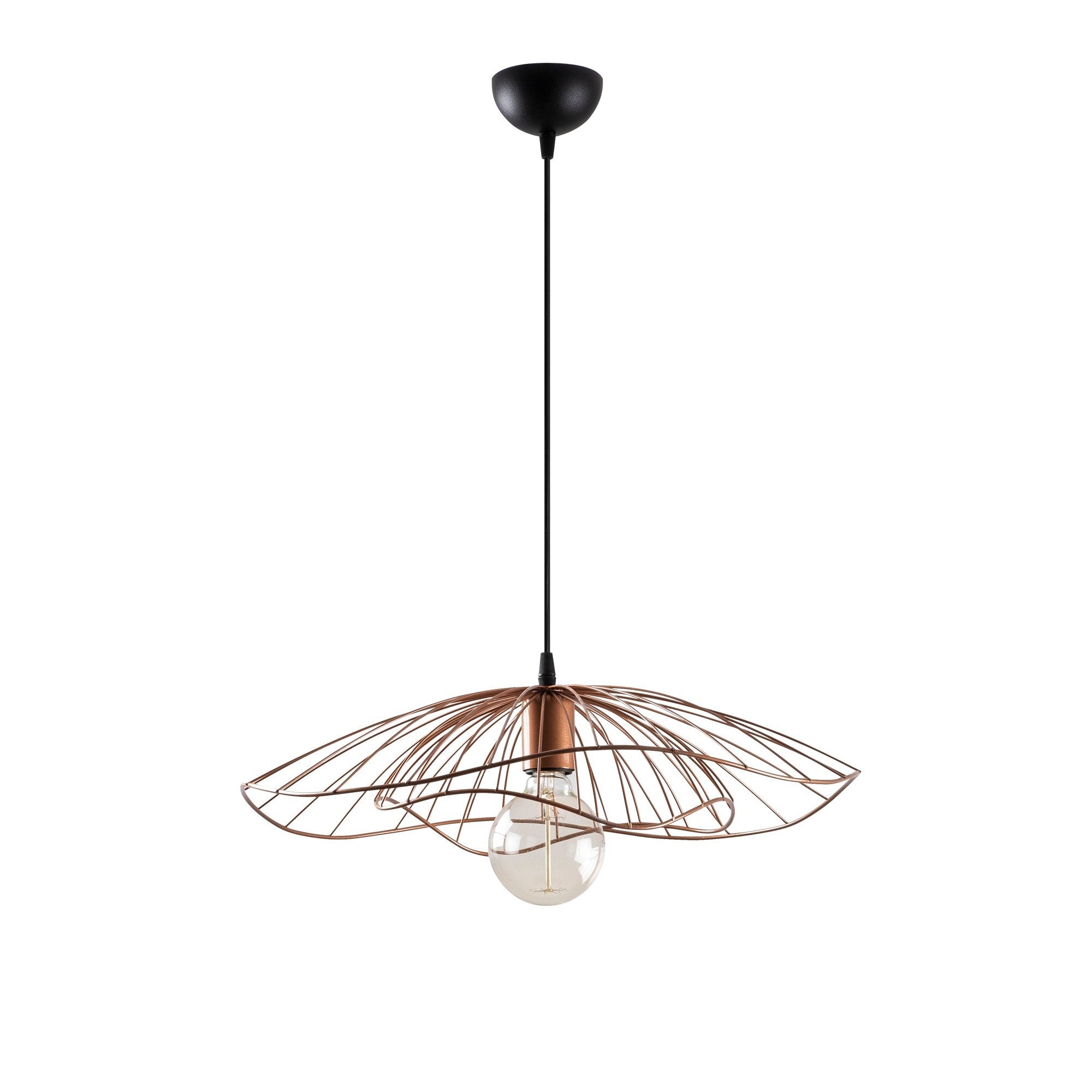 Candeeiro de Teto – 50 cm de diâmetro – Cobre – Metal