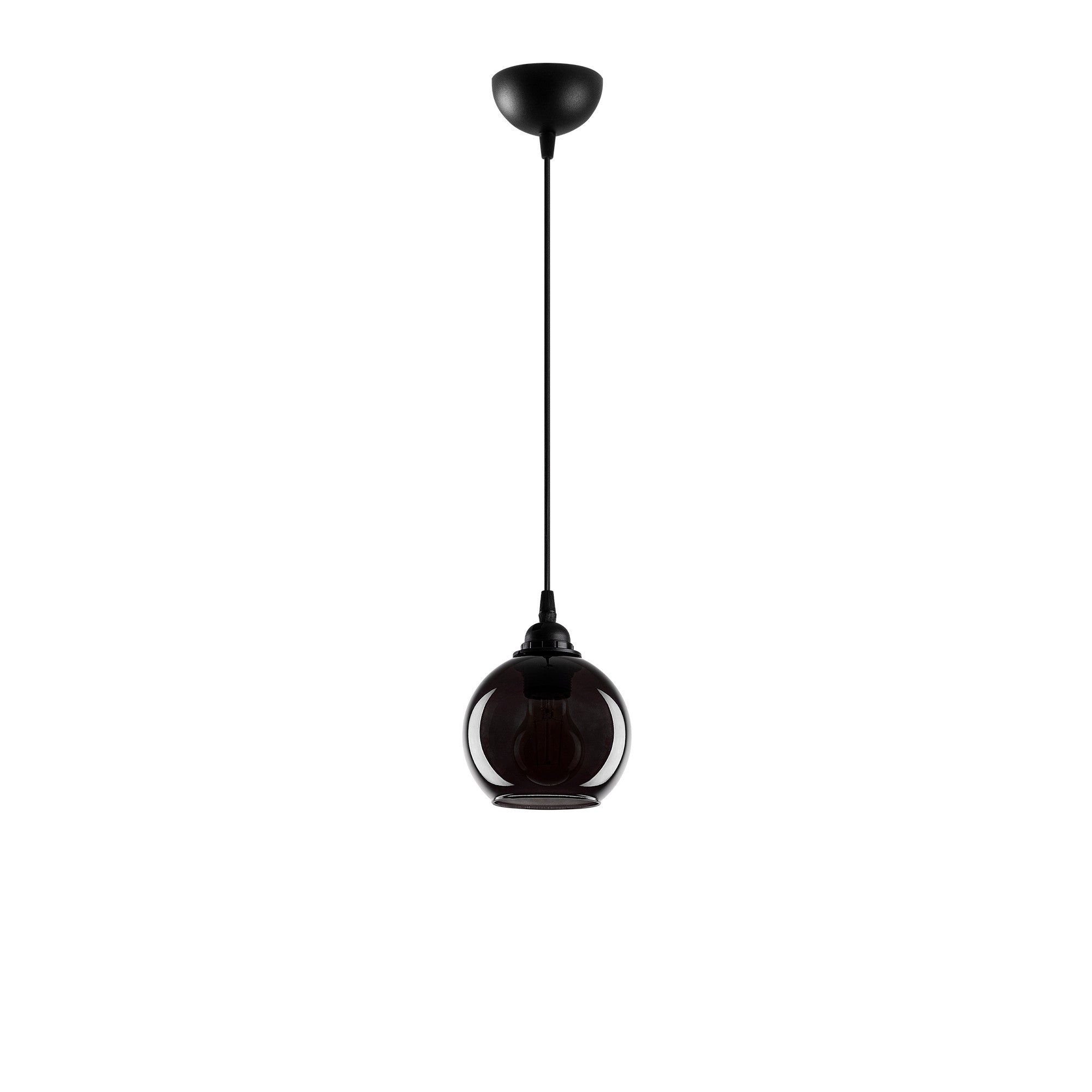 Candeeiro de Teto Moderno – 15 x 15 cm – Fumê – Metal