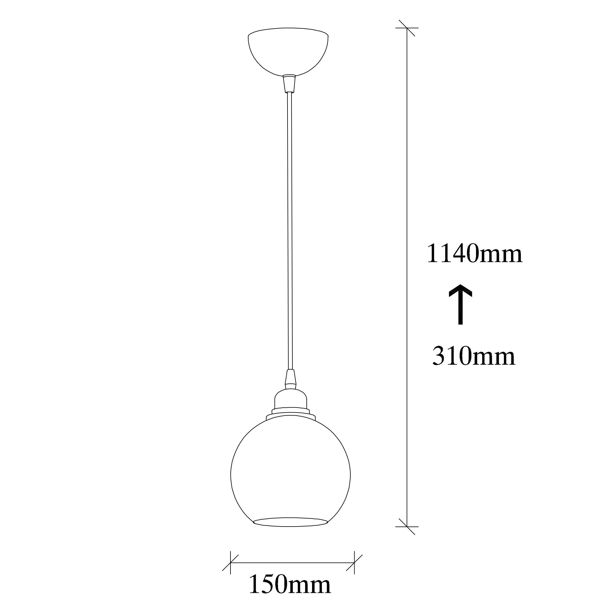 Candeeiro de Teto Moderno – 15 x 15 cm – Fumê – Metal