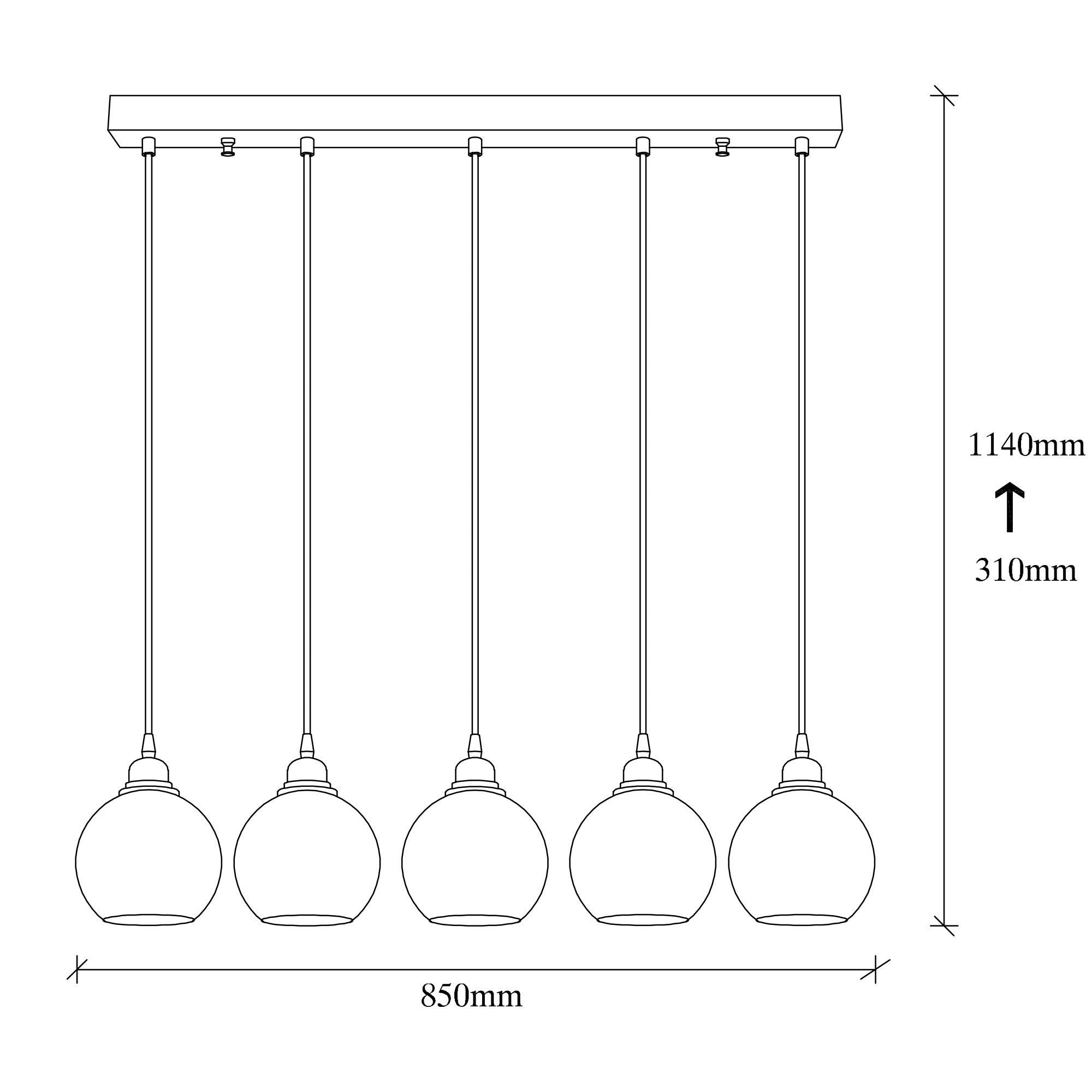 Candeeiro de Teto Industrial-Escandinavo – 85 x 85 cm – Cor Fumê – Metal