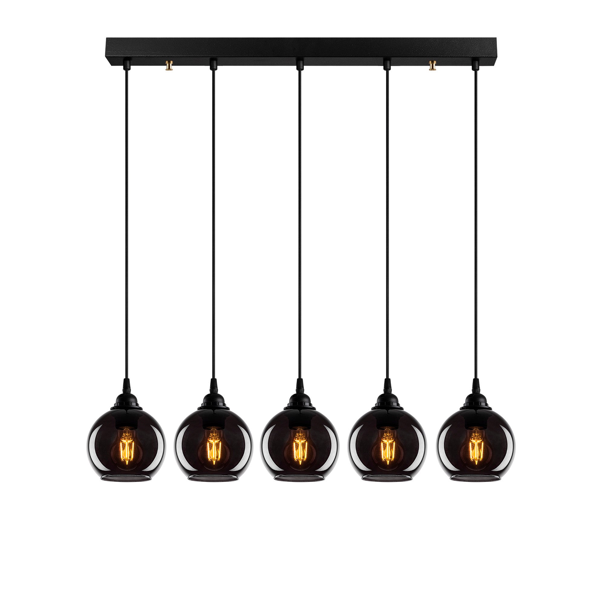 Candeeiro de Teto Industrial-Escandinavo – 85 x 85 cm – Cor Fumê – Metal