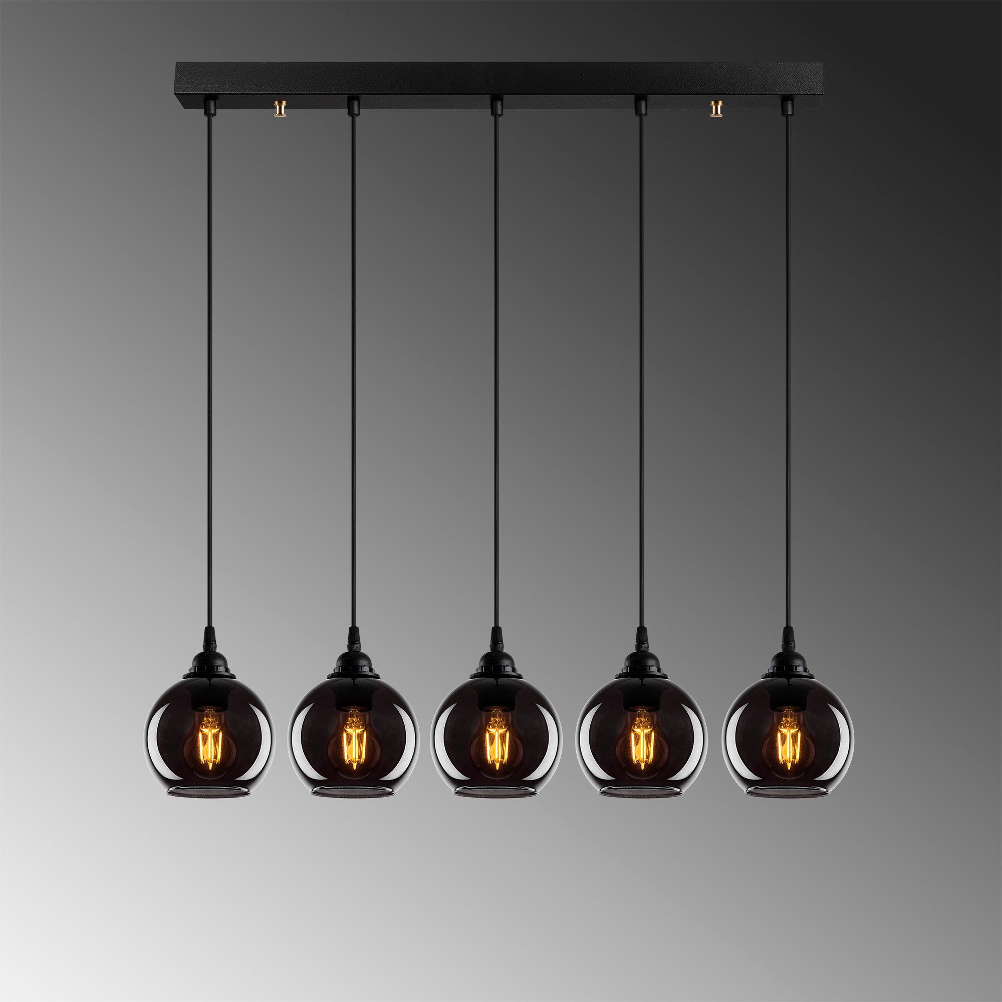 Candeeiro de Teto Industrial-Escandinavo – 85 x 85 cm – Cor Fumê – Metal