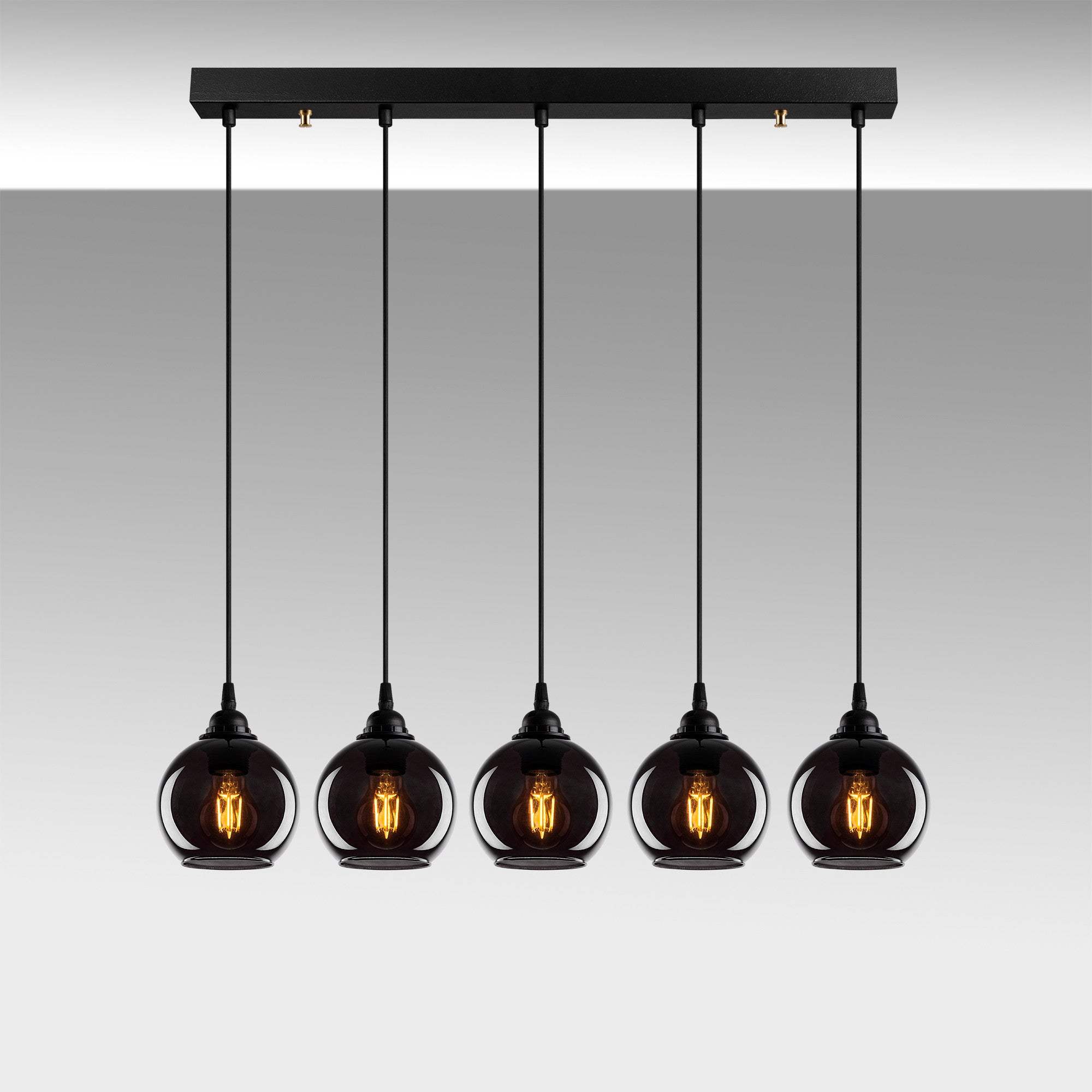Candeeiro de Teto Industrial-Escandinavo – 85 x 85 cm – Cor Fumê – Metal