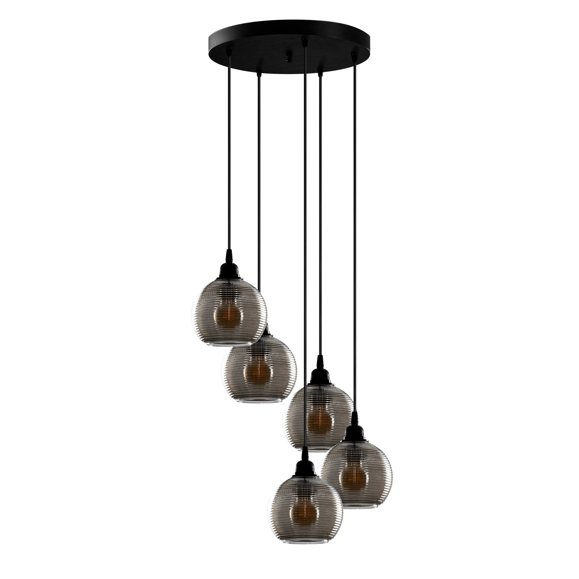 Candeeiro de Teto – 50 x 50 cm – Fumê – Metal
