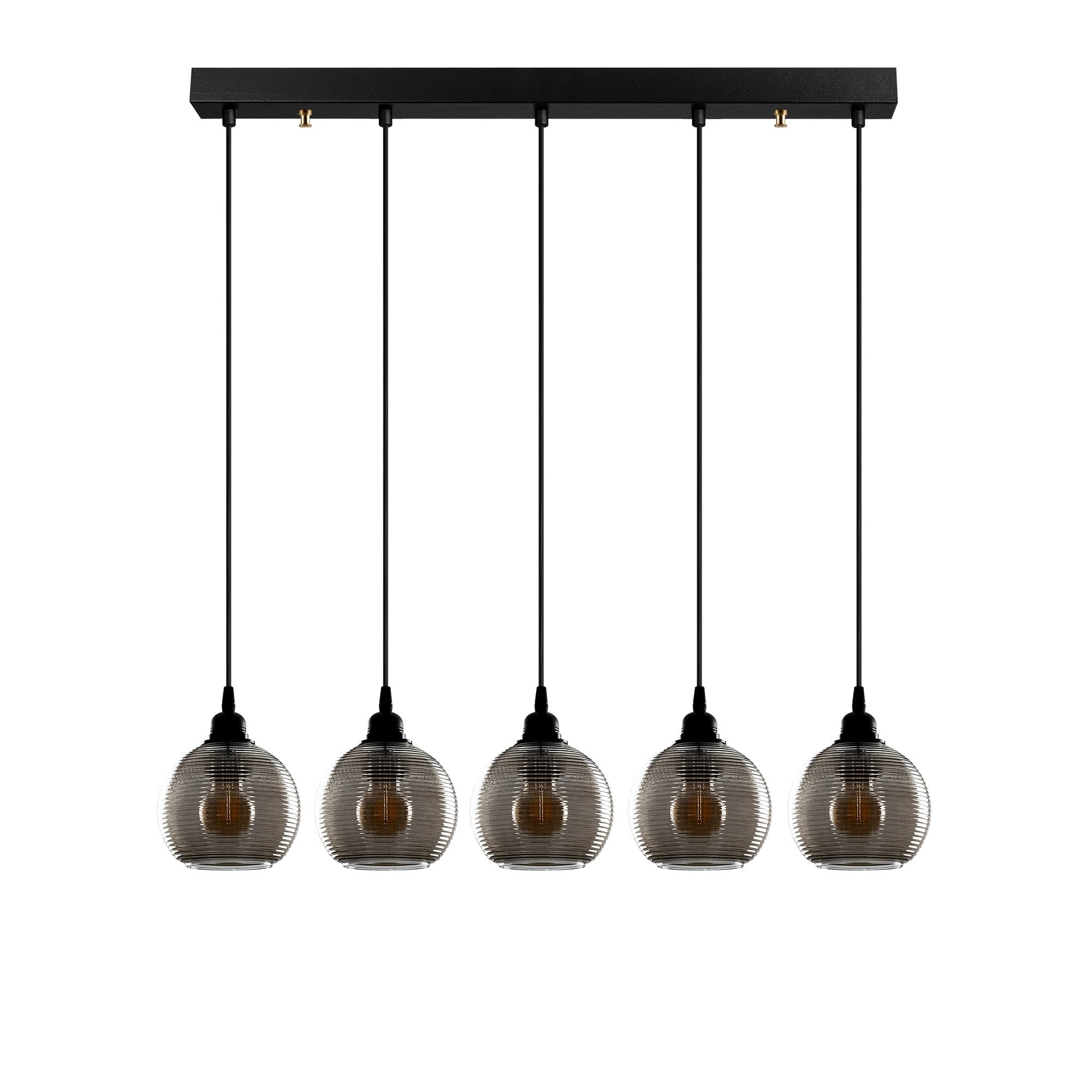Candeeiro de Teto – 85 x 85 cm – Cor Fume – Metal