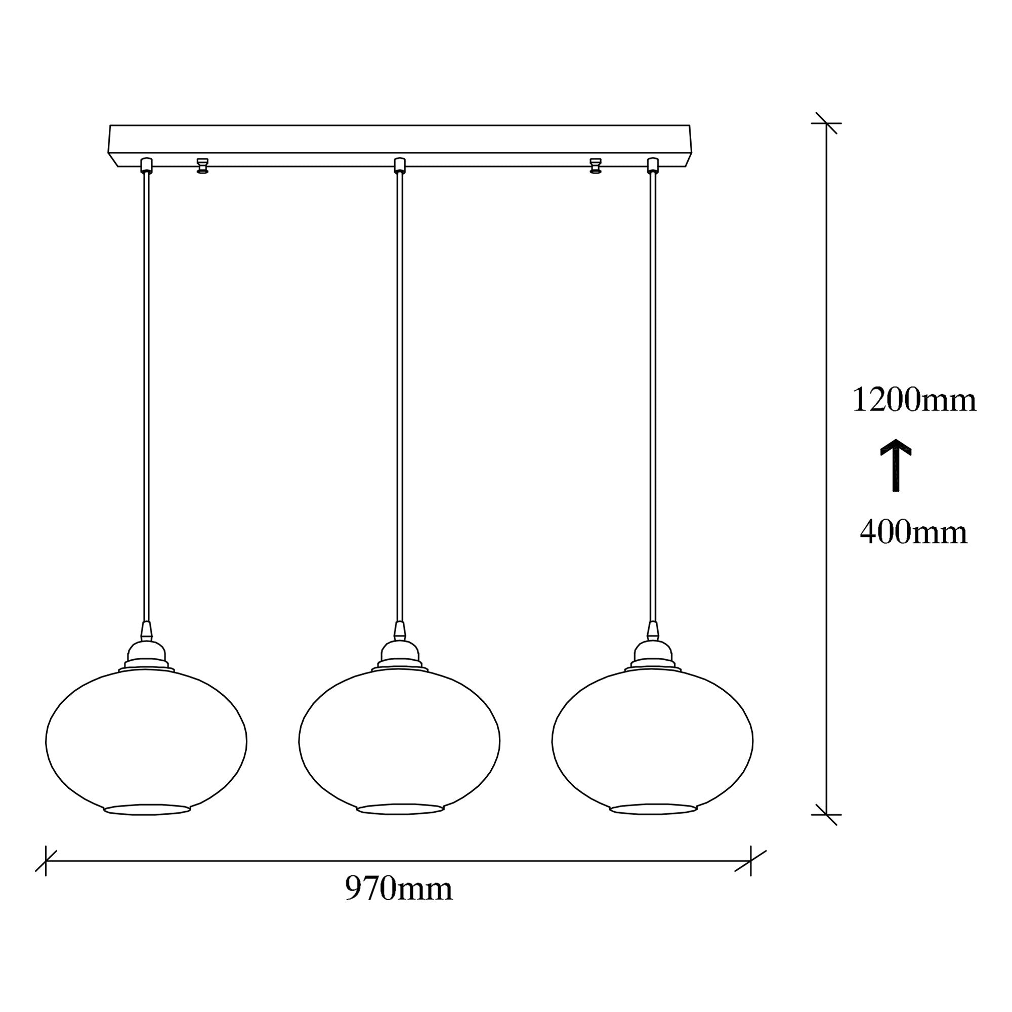 Candeeiro de Teto Industrial – 97 x 97 cm – Fume – Metal