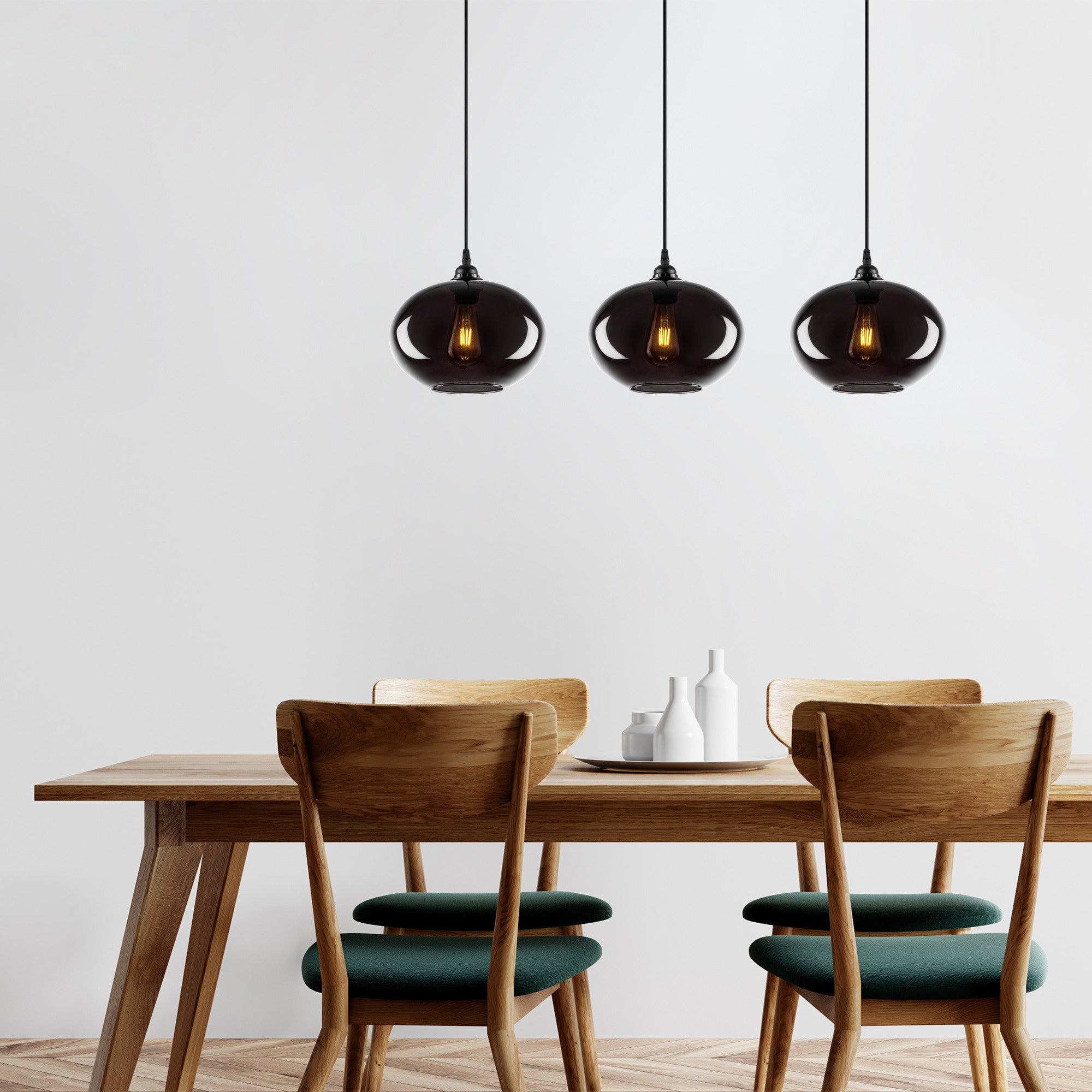 Candeeiro de Teto Industrial – 97 x 97 cm – Fume – Metal
