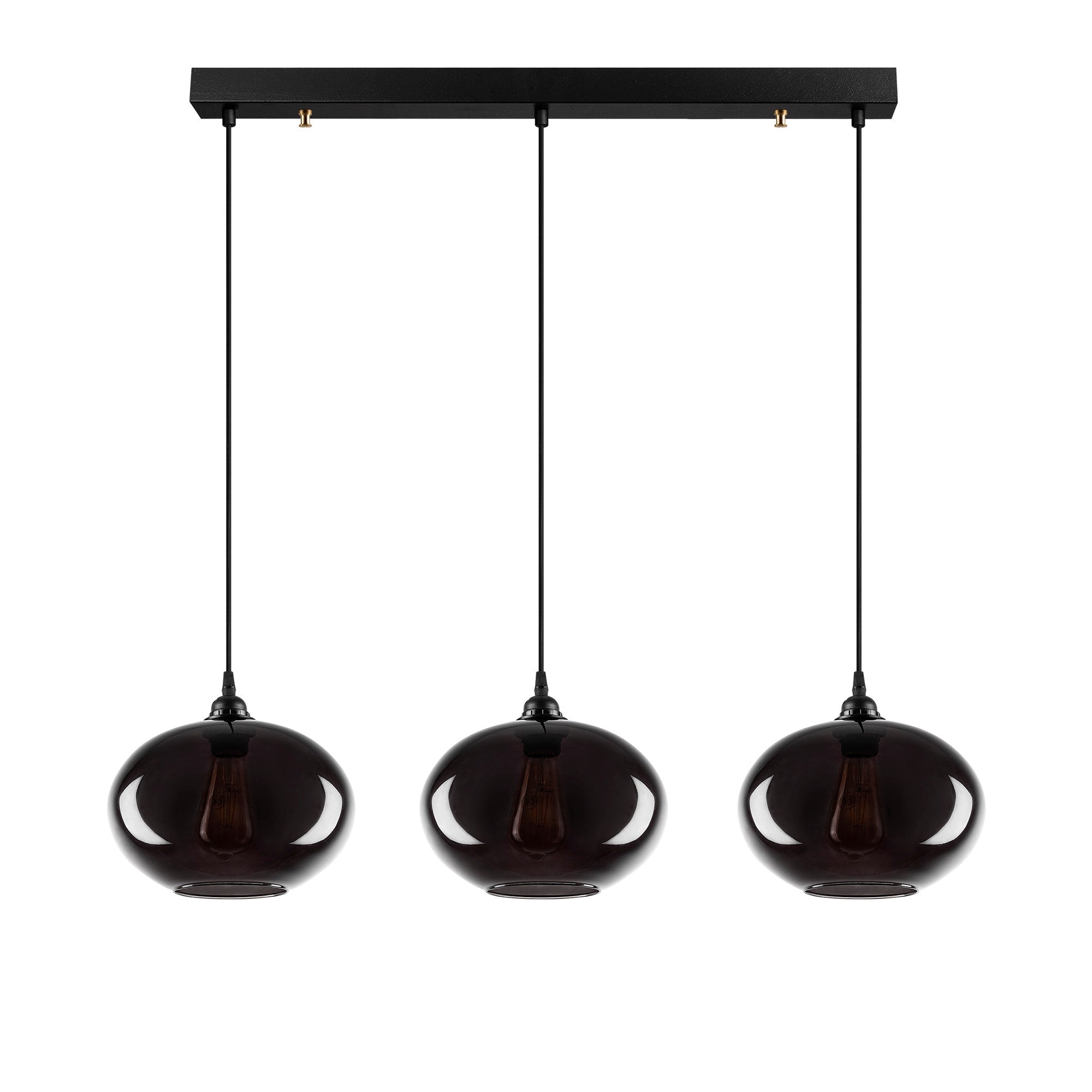 Candeeiro de Teto Industrial – 97 x 97 cm – Fume – Metal