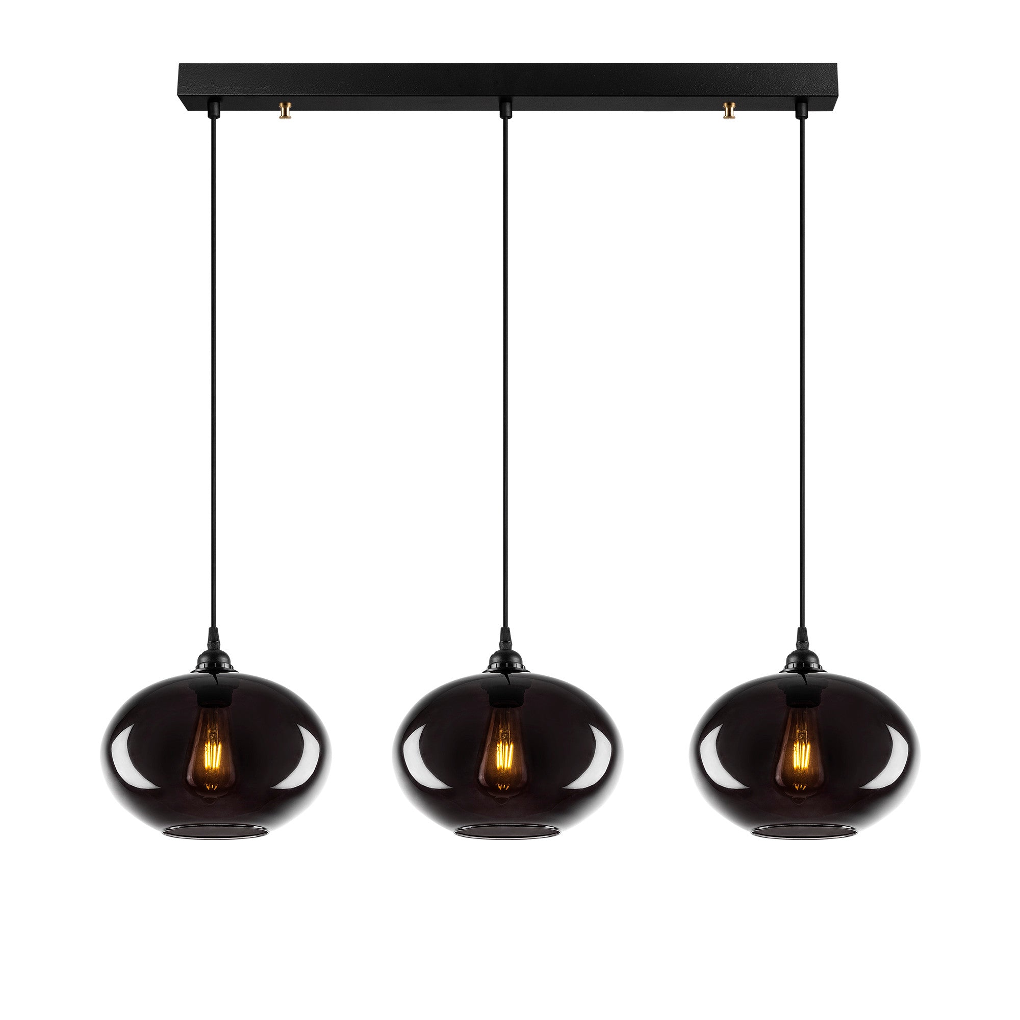 Candeeiro de Teto Industrial – 97 x 97 cm – Fume – Metal