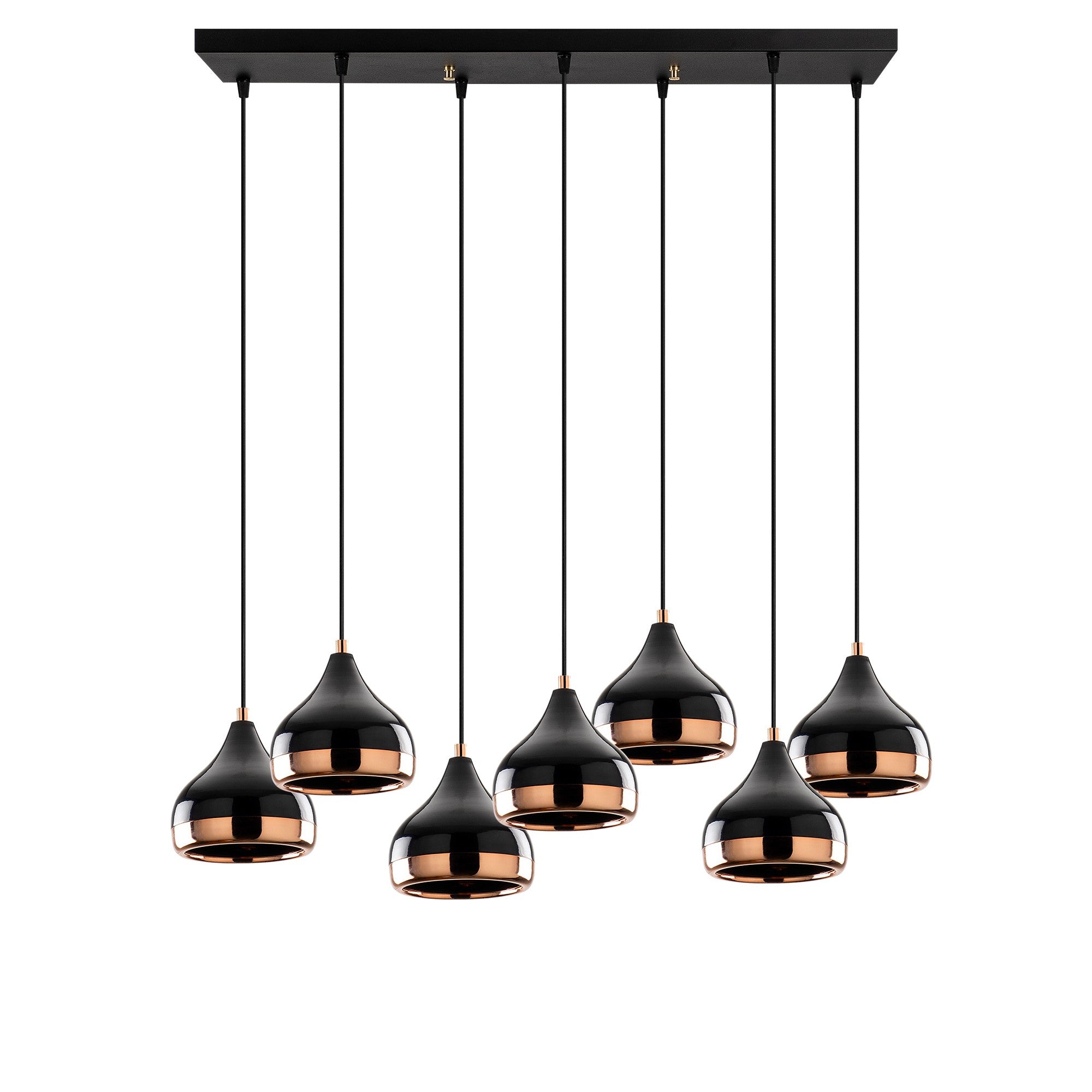 Candeeiro de Teto – 88 x 36 cm – Preto – Metal