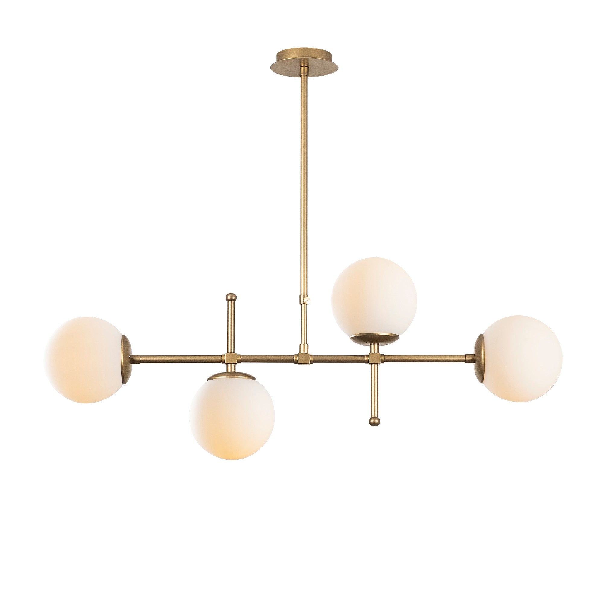 Candeeiro de Teto – 67 a 82 cm – Dourado – Metal