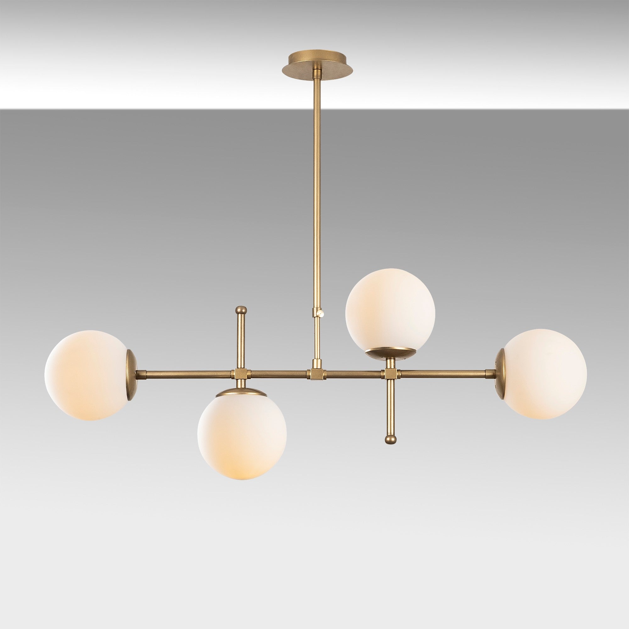Candeeiro de Teto – 67 a 82 cm – Dourado – Metal