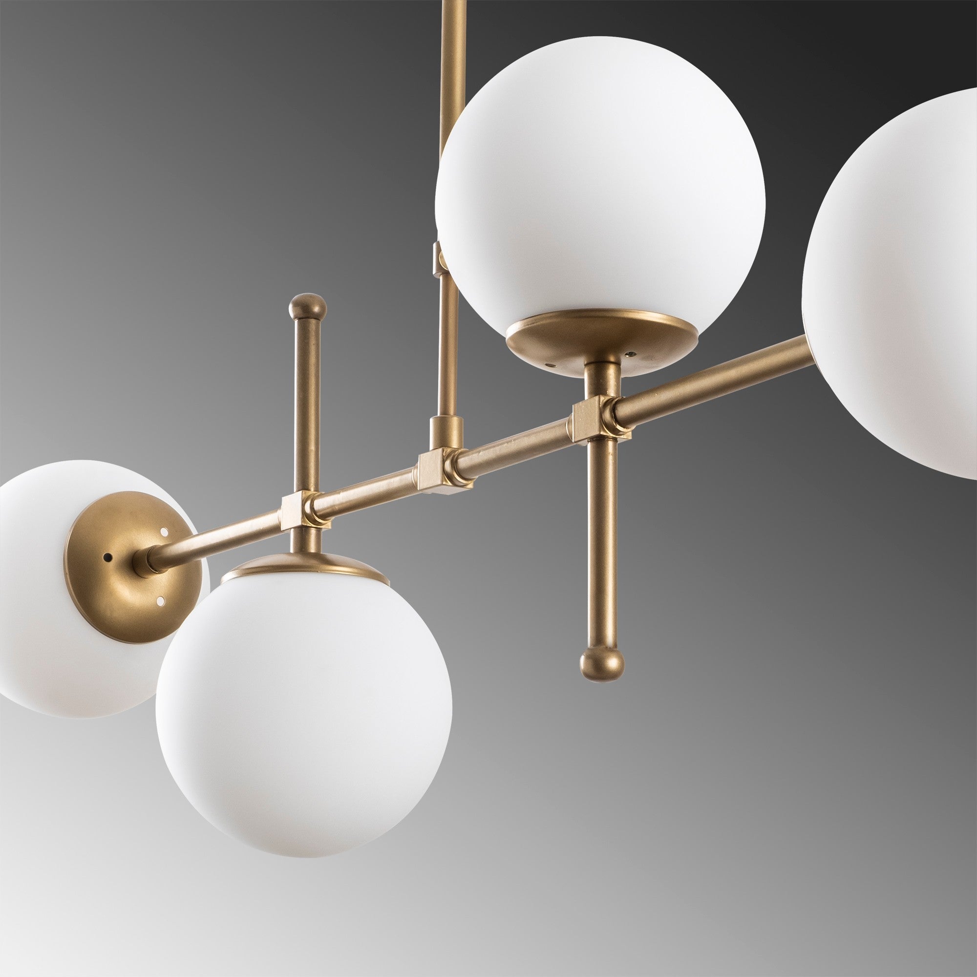Candeeiro de Teto – 67 a 82 cm – Dourado – Metal
