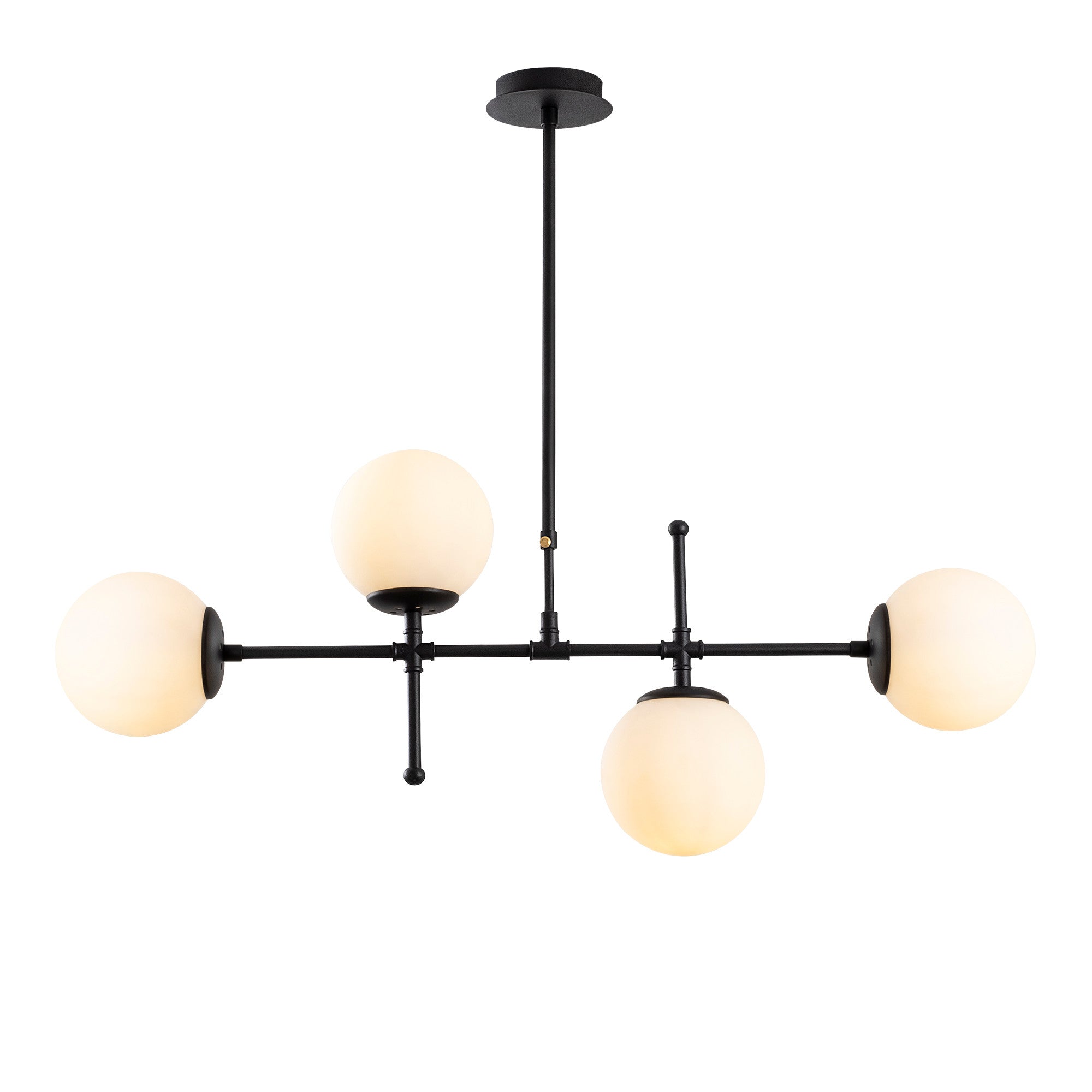 Candeeiro de Teto Metal – Altura ajustável 67-82 cm – Preto