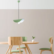 Candeeiro de Teto elegante – altura ajustável de 17 a 106 cm – cor menta – corpo de metal