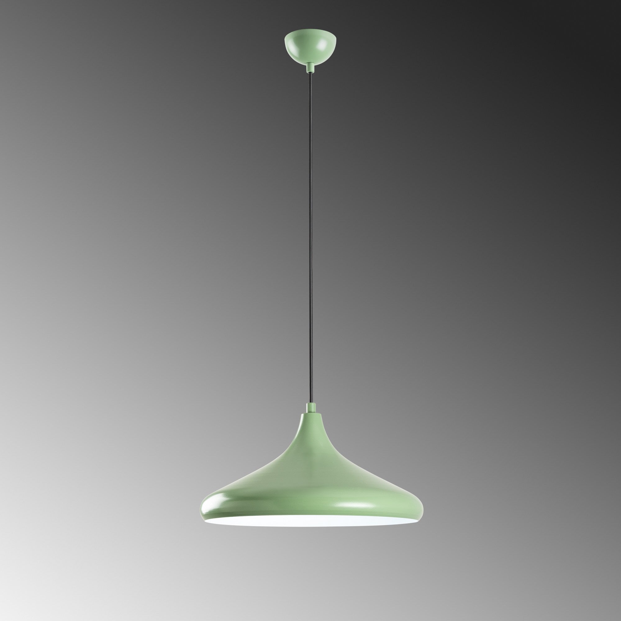 Candeeiro de Teto Ajustável – Altura 27-116 cm – Cor Menta – Metal