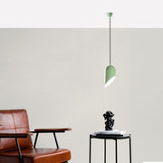 Candeeiro de Teto – altura ajustável de 32 a 121 cm – cor menta – corpo de metal