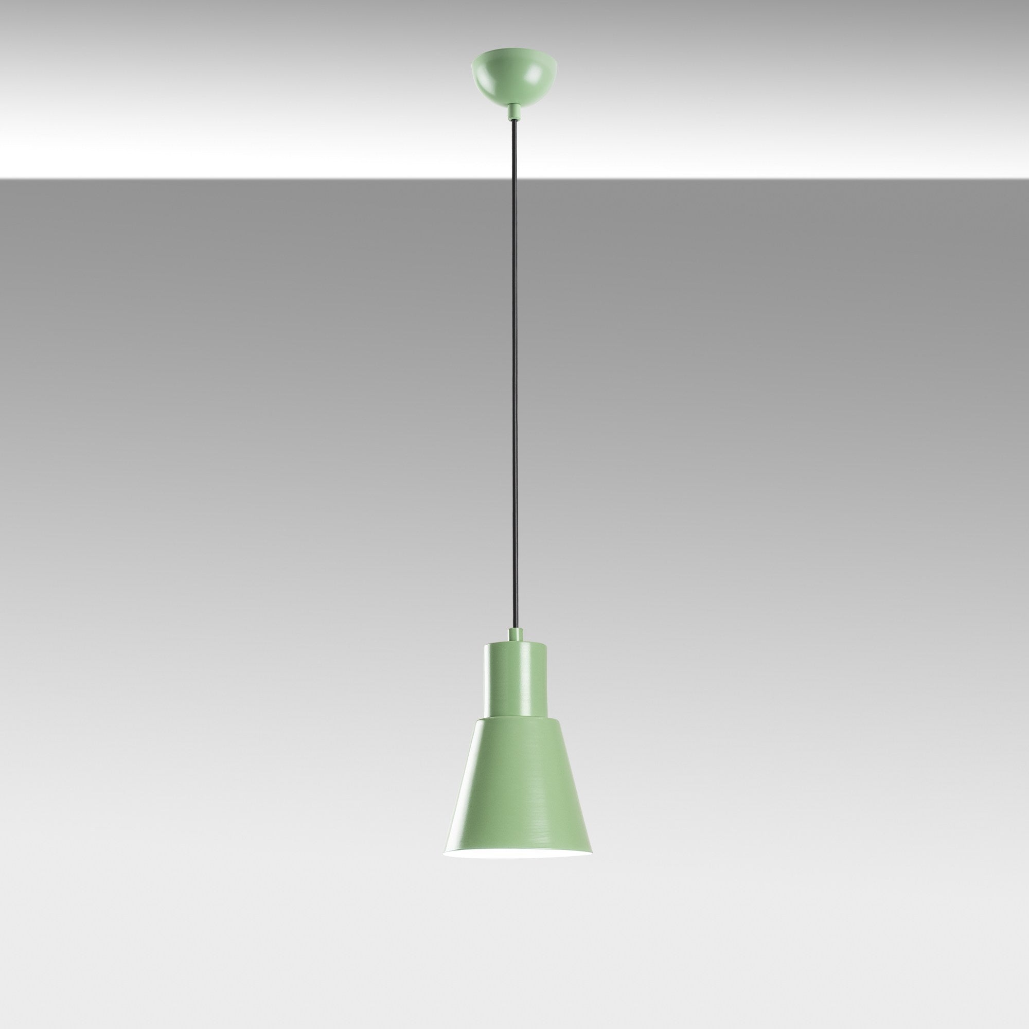 Candeeiro de Teto – altura ajustável de 27 a 114 cm – cor mint – metal