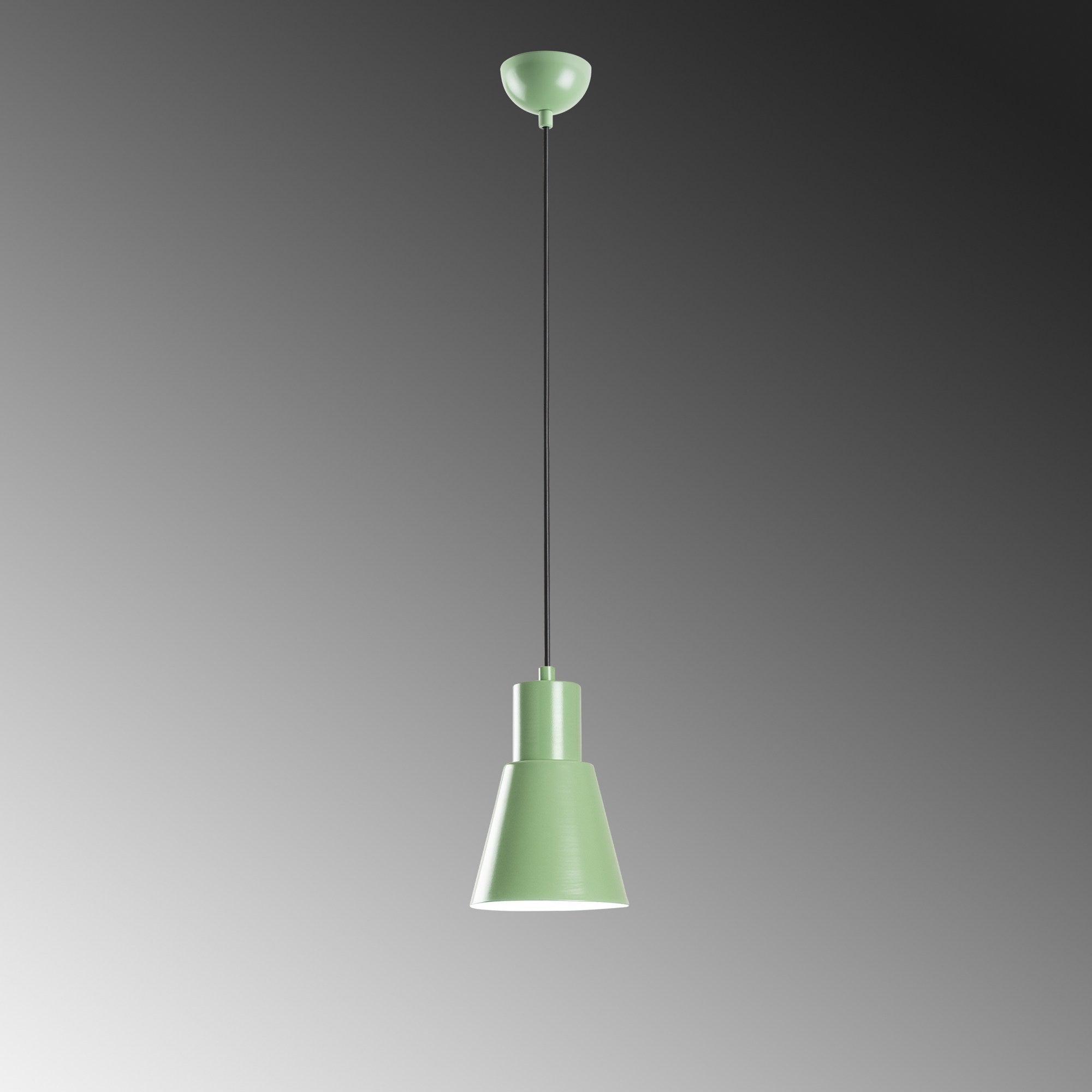 Candeeiro de Teto – altura ajustável de 27 a 114 cm – cor mint – metal