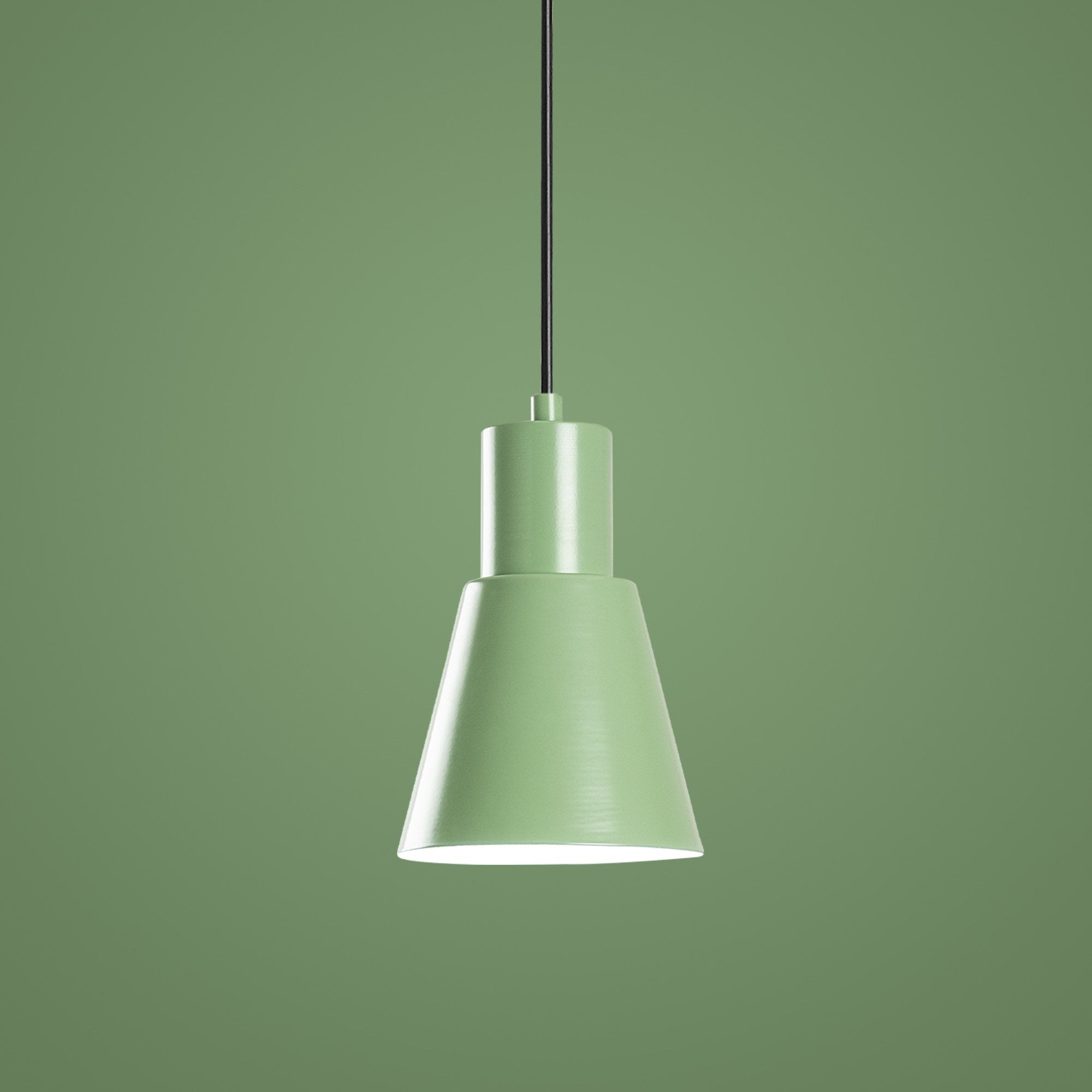 Candeeiro de Teto – altura ajustável de 27 a 114 cm – cor mint – metal