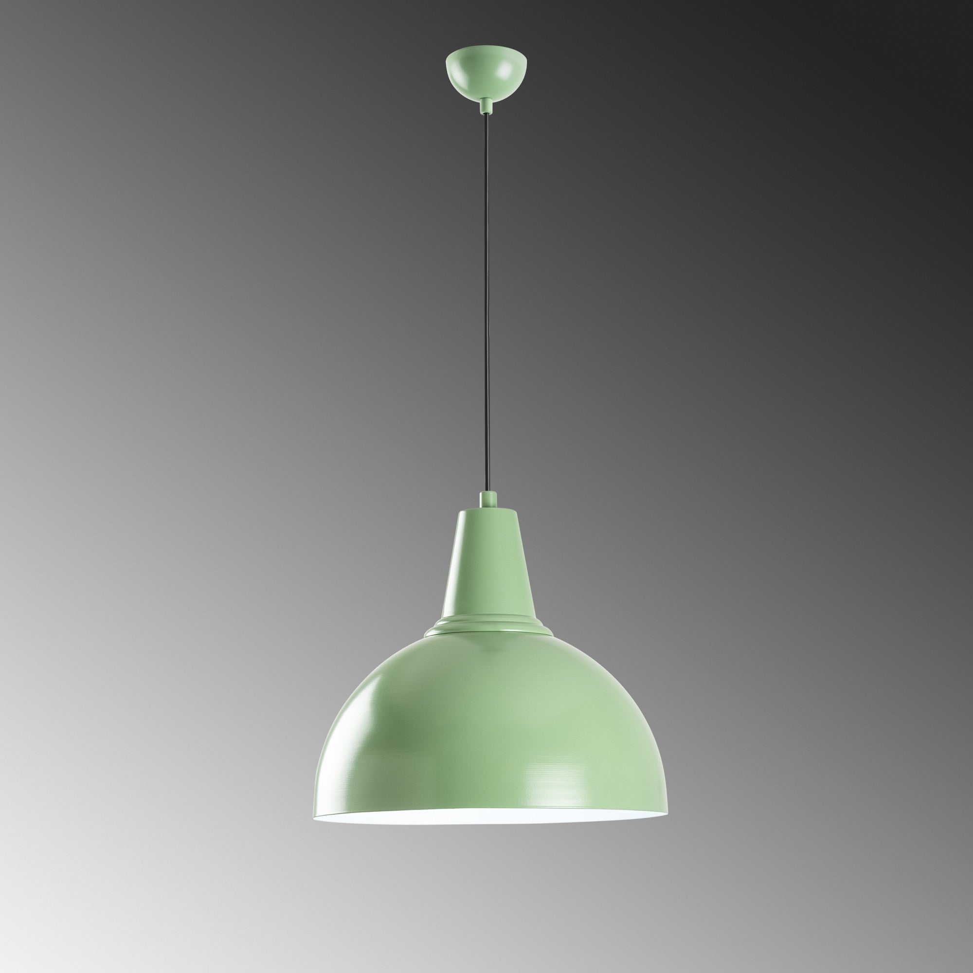 Candeeiro de Teto – Altura Ajustável 32-121 cm – Cor Menta – Corpo em Metal