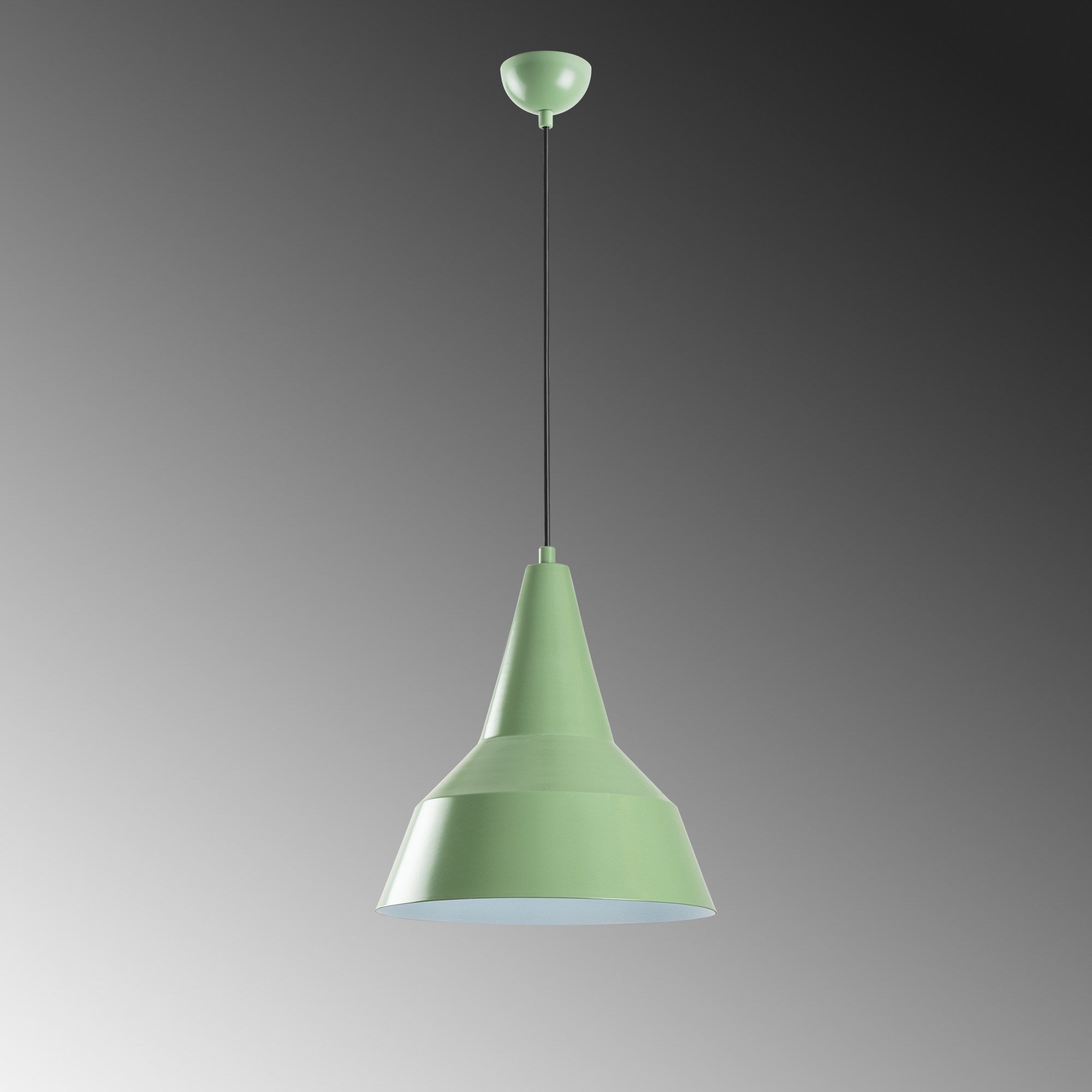 Candeeiro de Teto – altura ajustável de 42 a 131 cm – cor menta – metal