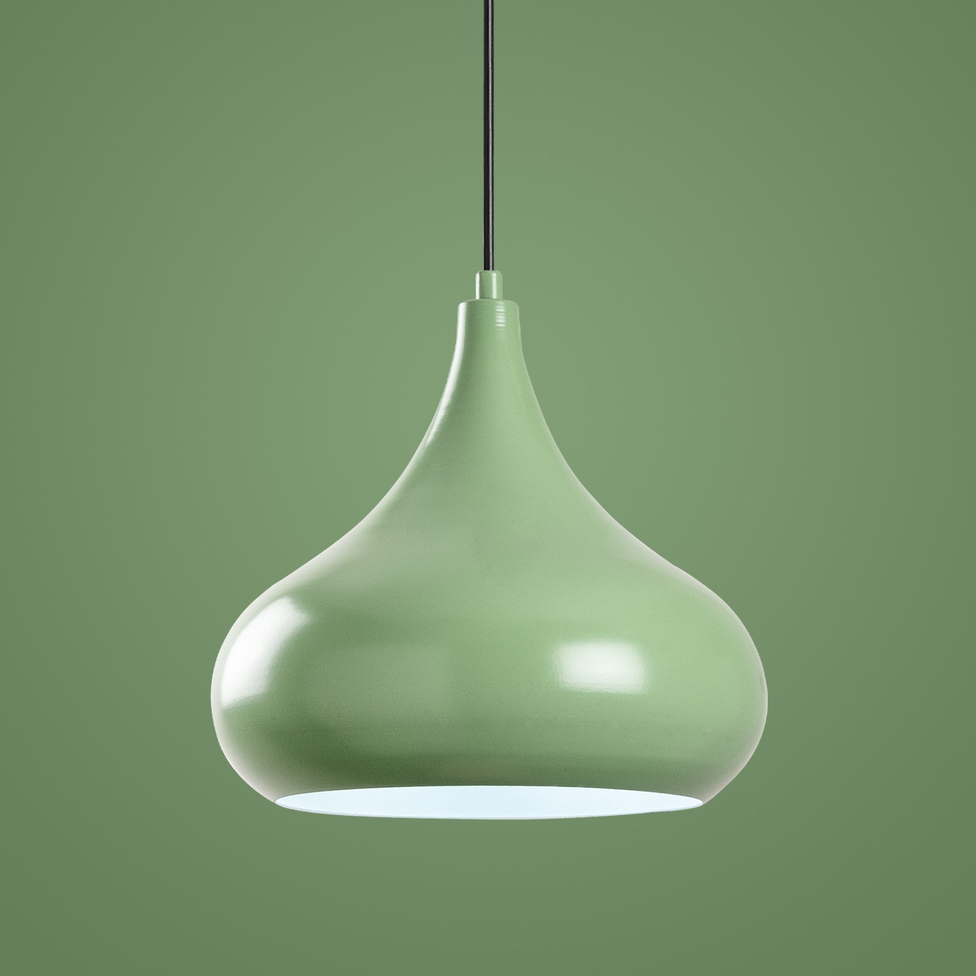 Candeeiro de Teto – Altura ajustável de 35 a 126 cm – Menta – Metálico