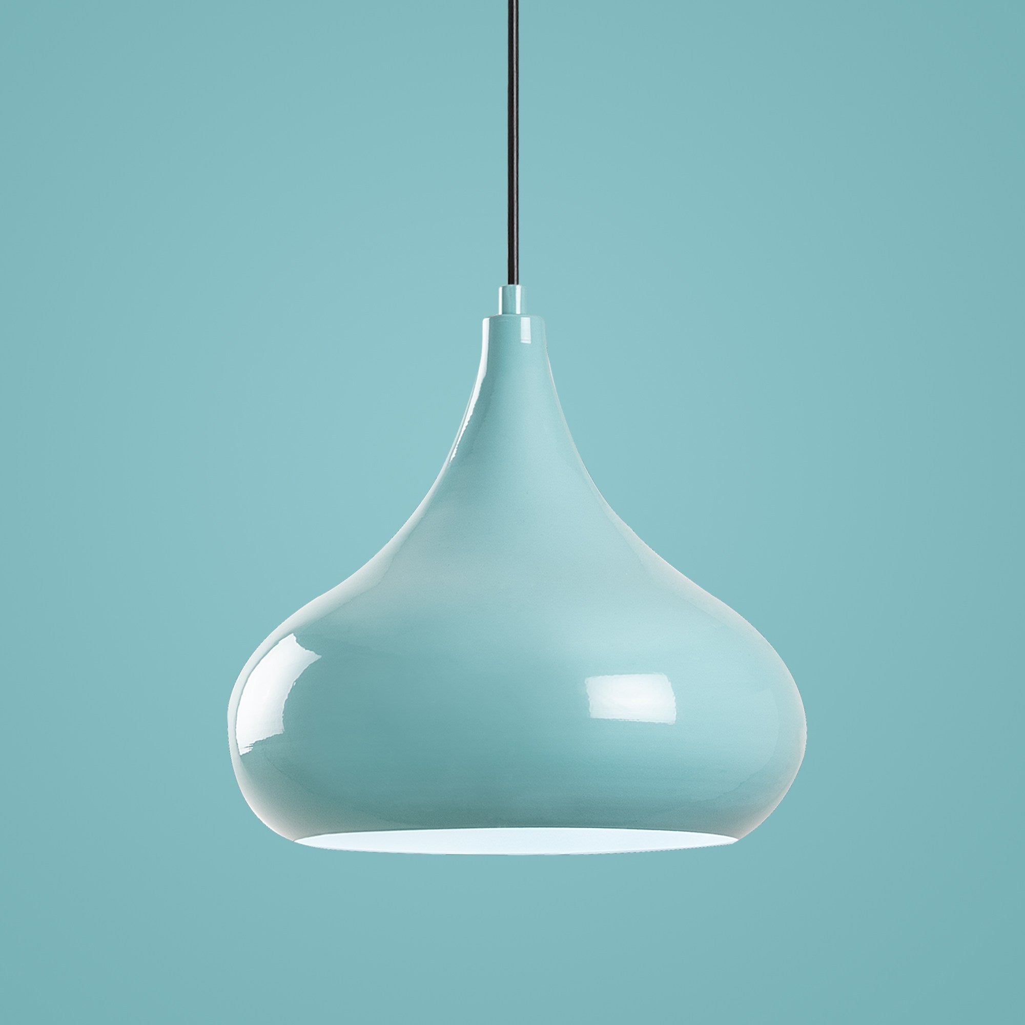 Candeeiro de Teto de metal – Ø30 cm – Turquesa