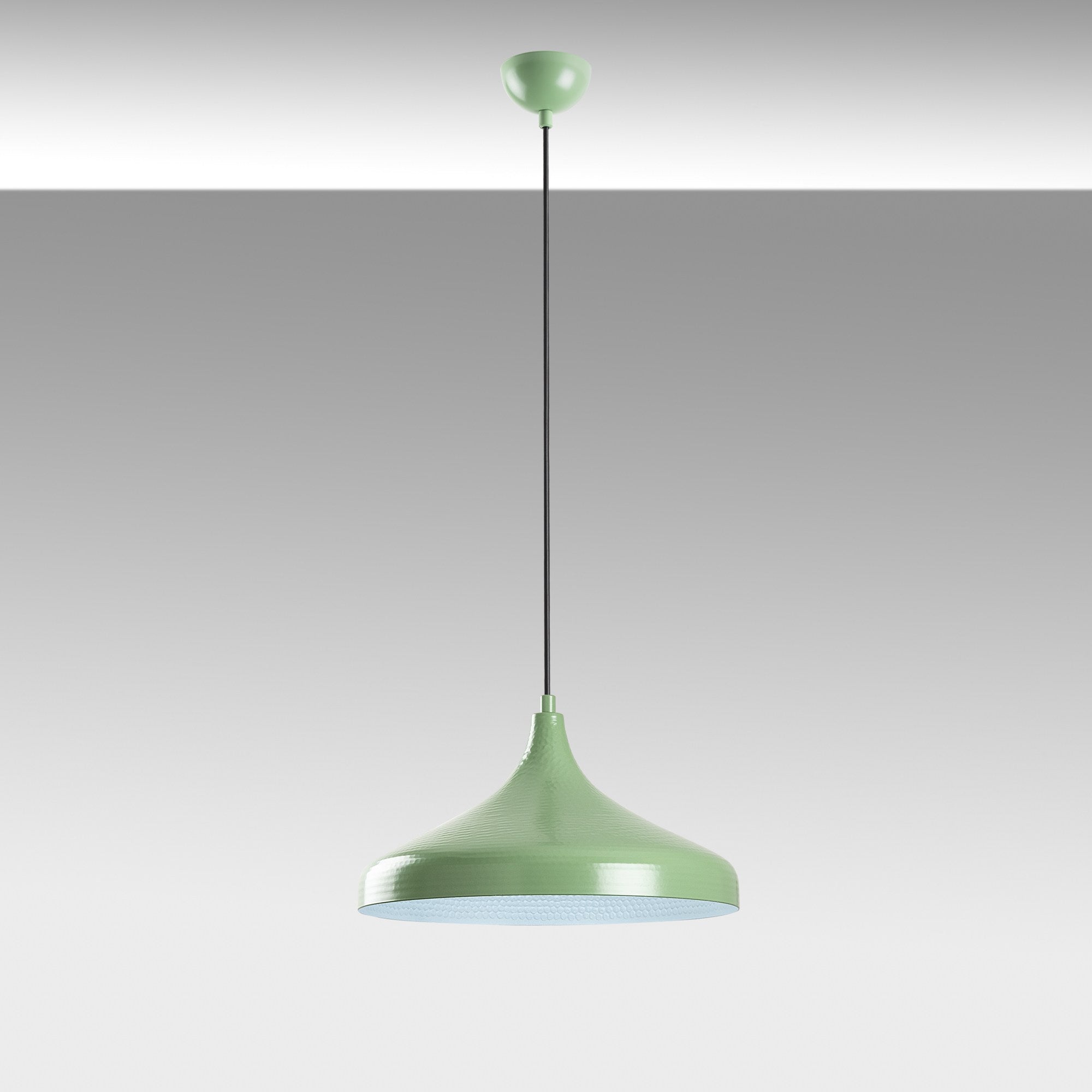 Candeeiro de Teto elegante – 22 a 118 cm – Menta – Metal