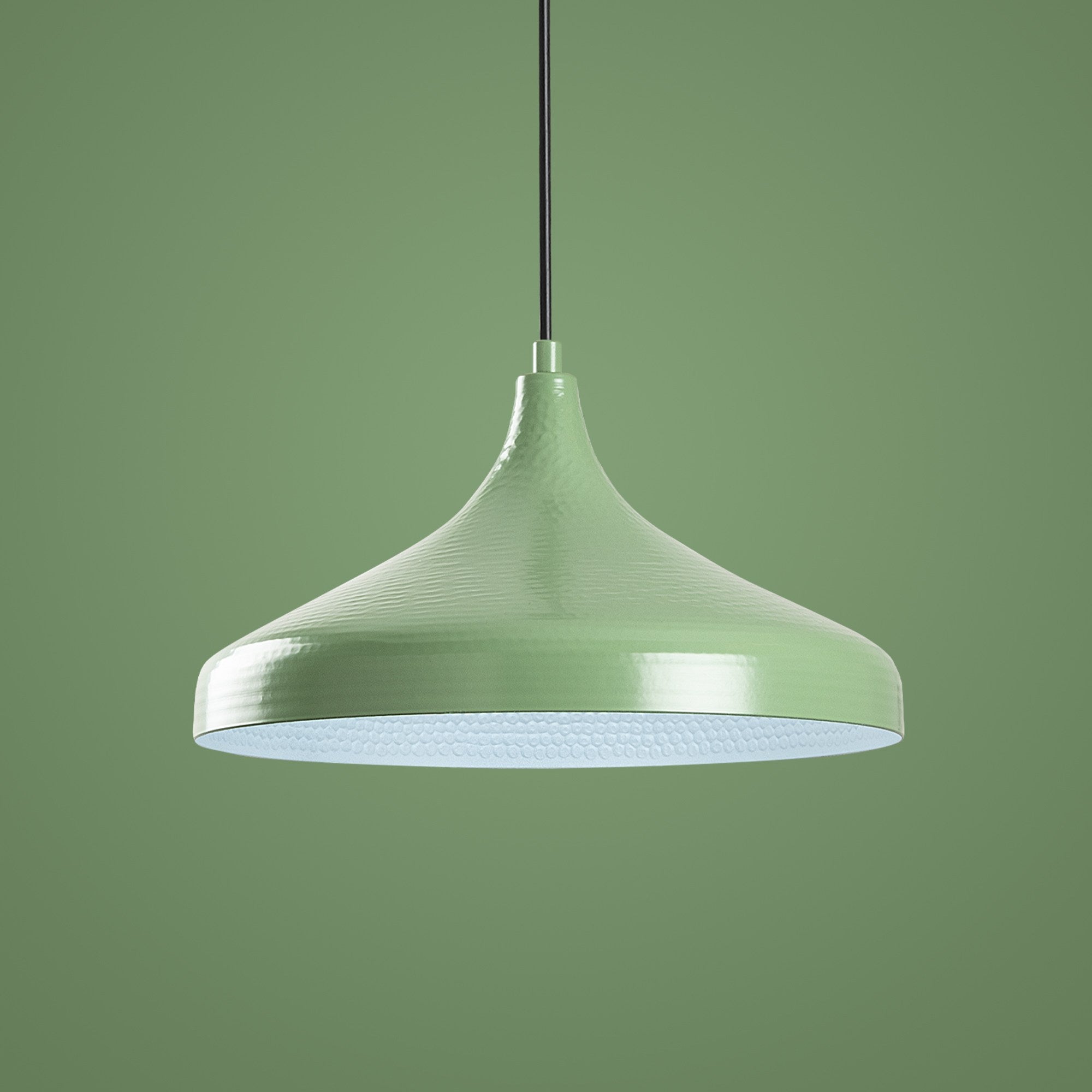Candeeiro de Teto elegante – 22 a 118 cm – Menta – Metal