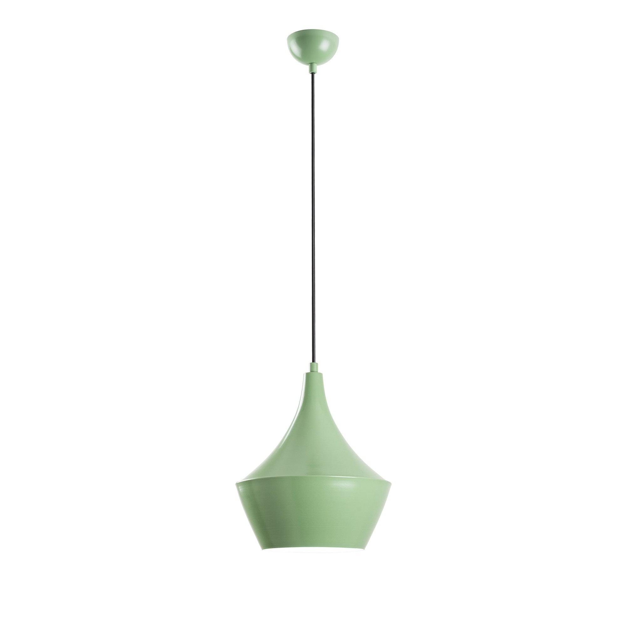Candeeiro de Teto elegante – altura ajustável de 37 a 130 cm – menta – metal
