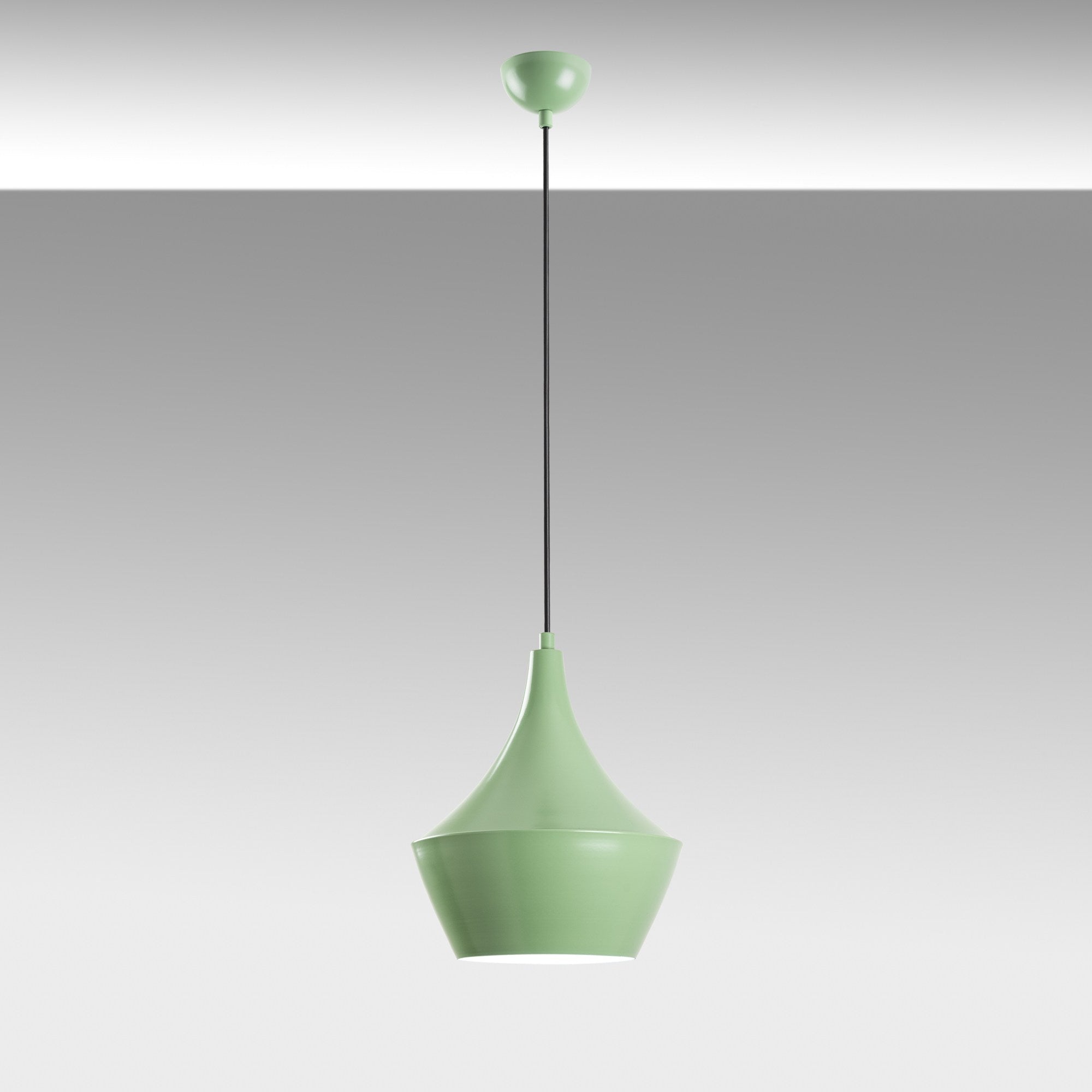 Candeeiro de Teto elegante – altura ajustável de 37 a 130 cm – menta – metal