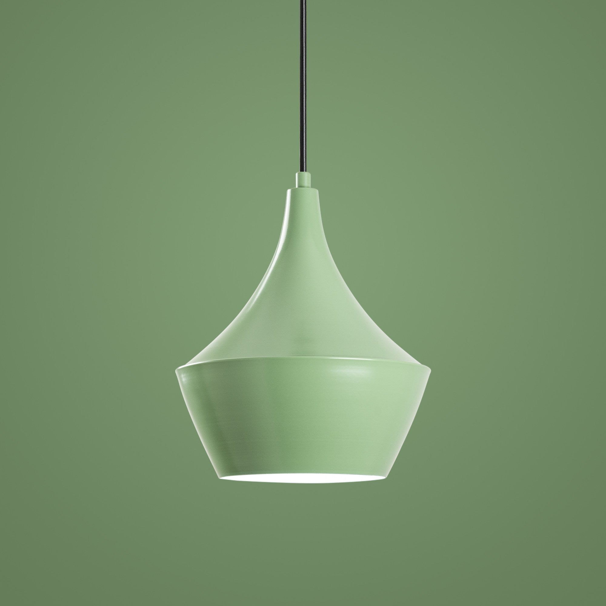 Candeeiro de Teto elegante – altura ajustável de 37 a 130 cm – menta – metal