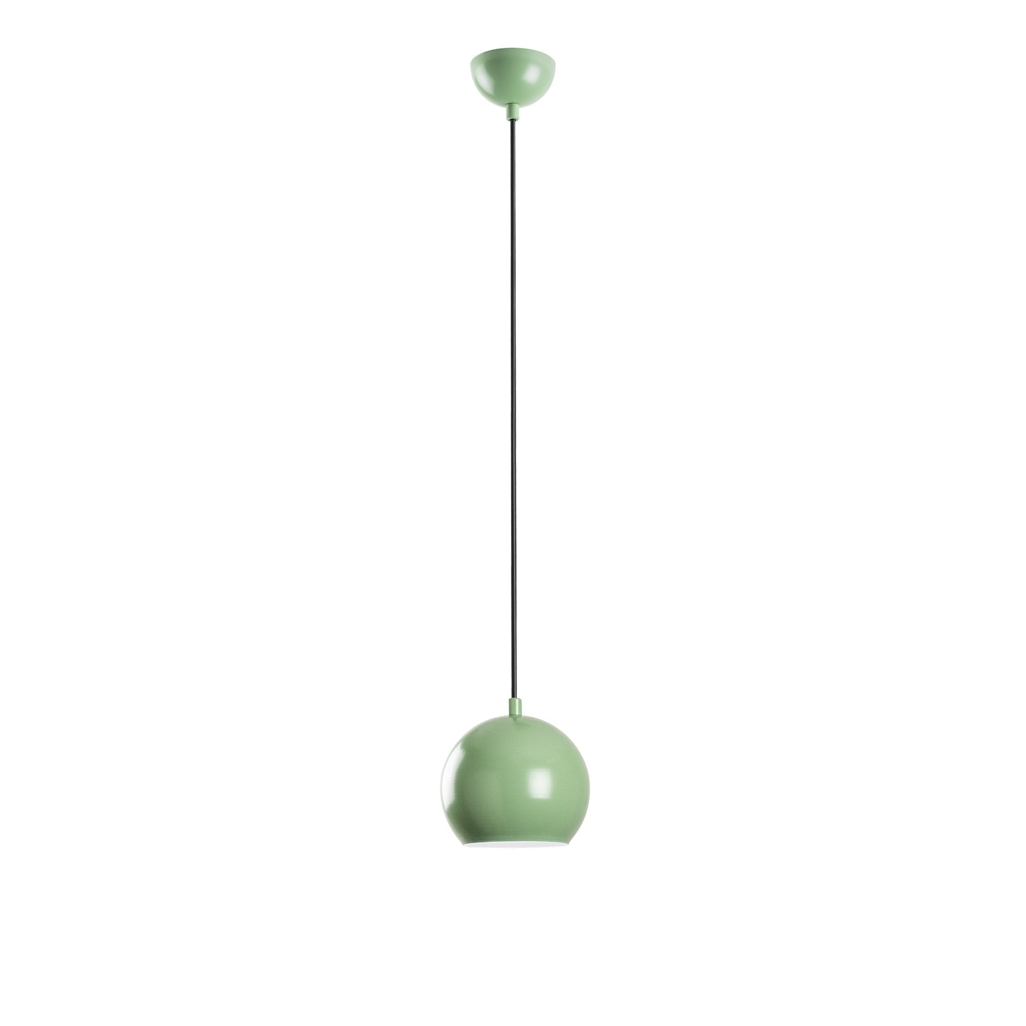Candeeiro de Teto elegante – altura ajustável de 20 a 111 cm – cor menta – corpo de metal