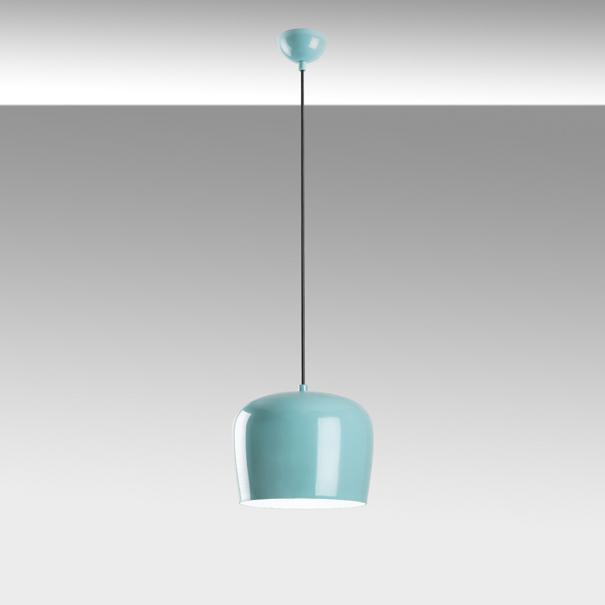 Candeeiro de Teto de metal – 24 a 114 cm – Turquesa