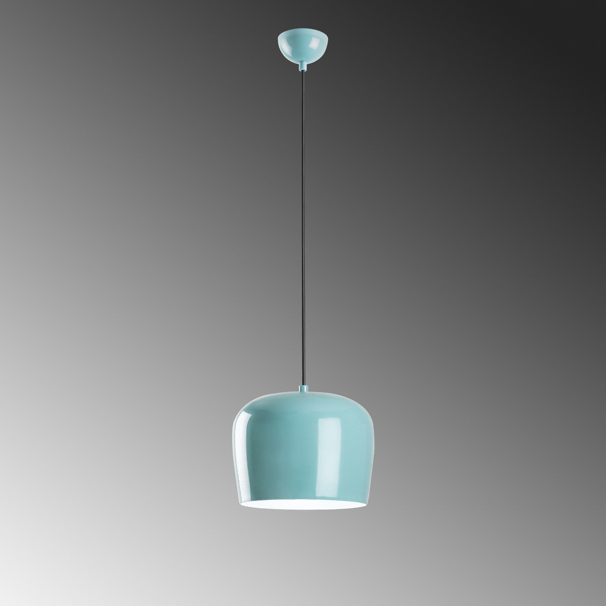 Candeeiro de Teto de metal – 24 a 114 cm – Turquesa