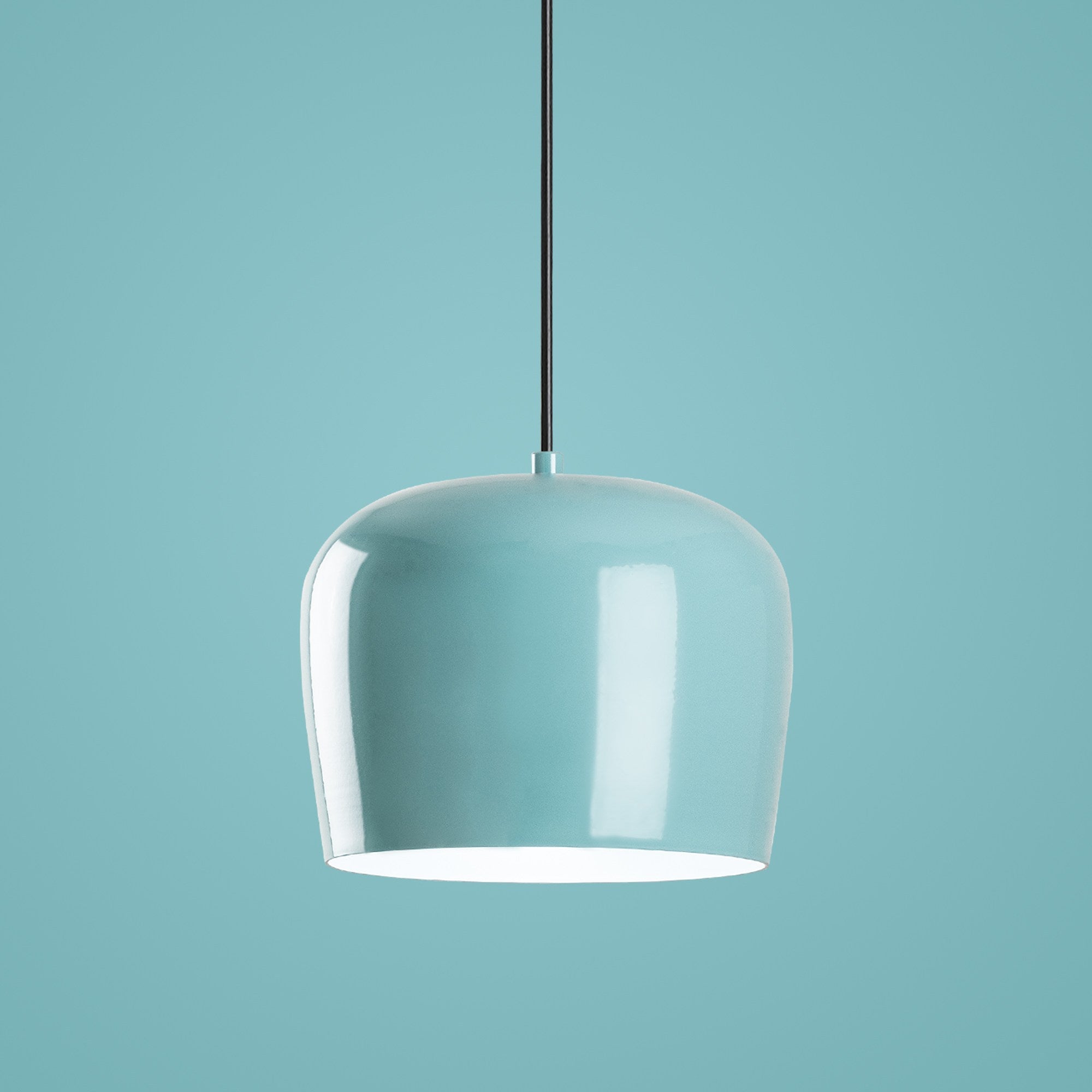 Candeeiro de Teto de metal – 24 a 114 cm – Turquesa