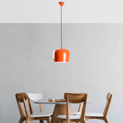 Candeeiro de Teto – 24 a 114 cm – Laranja – Metal