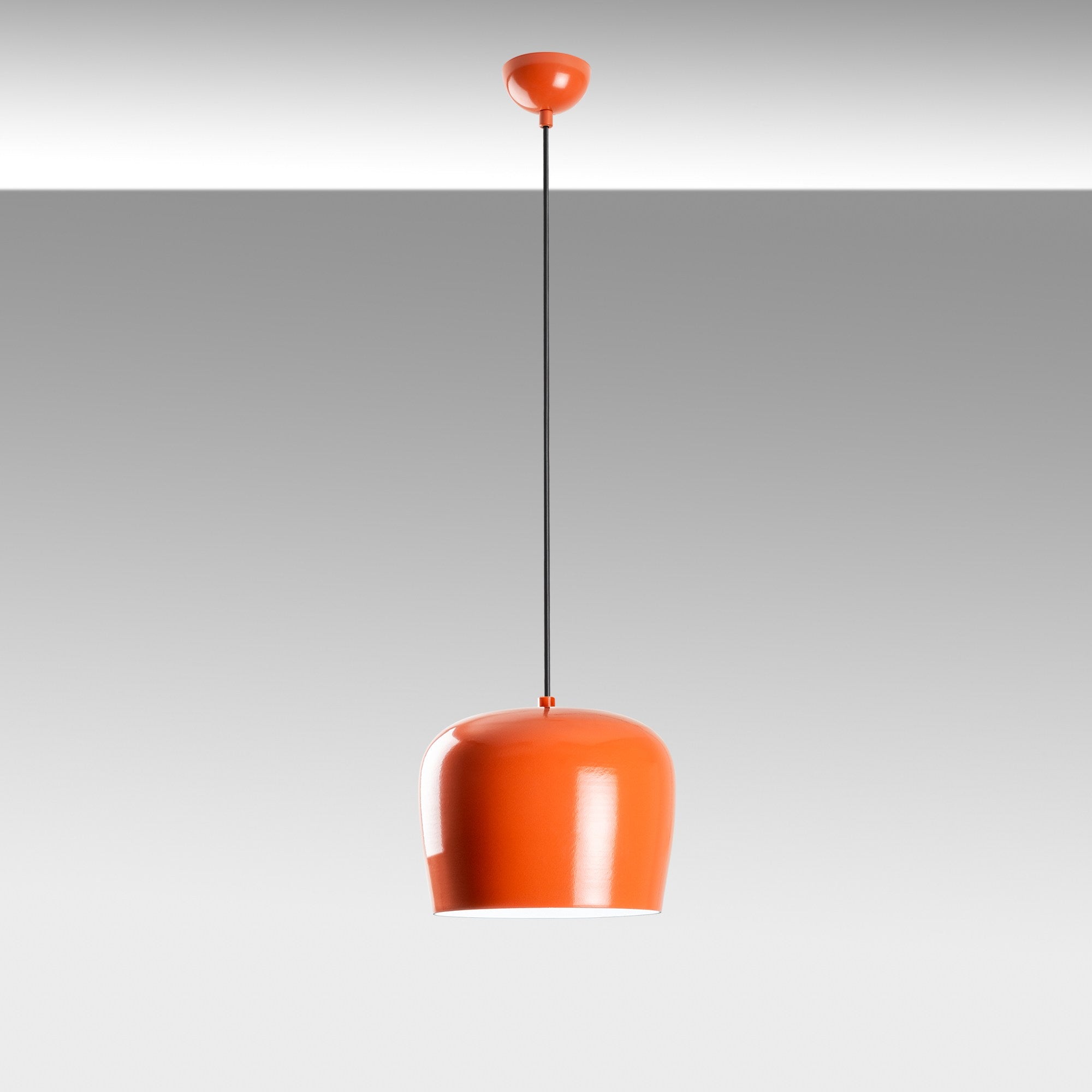 Candeeiro de Teto – 24 a 114 cm – Laranja – Metal