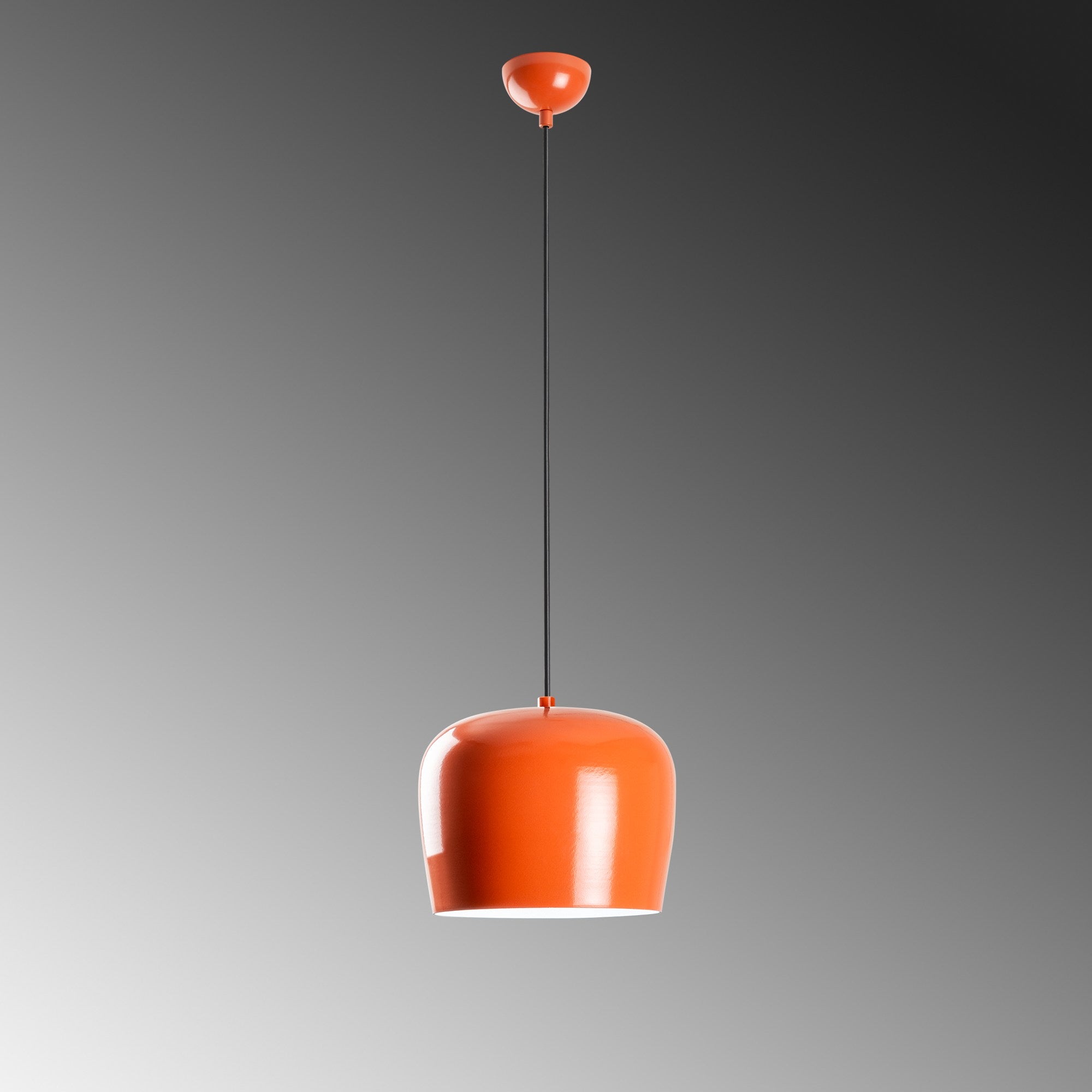 Candeeiro de Teto – 24 a 114 cm – Laranja – Metal